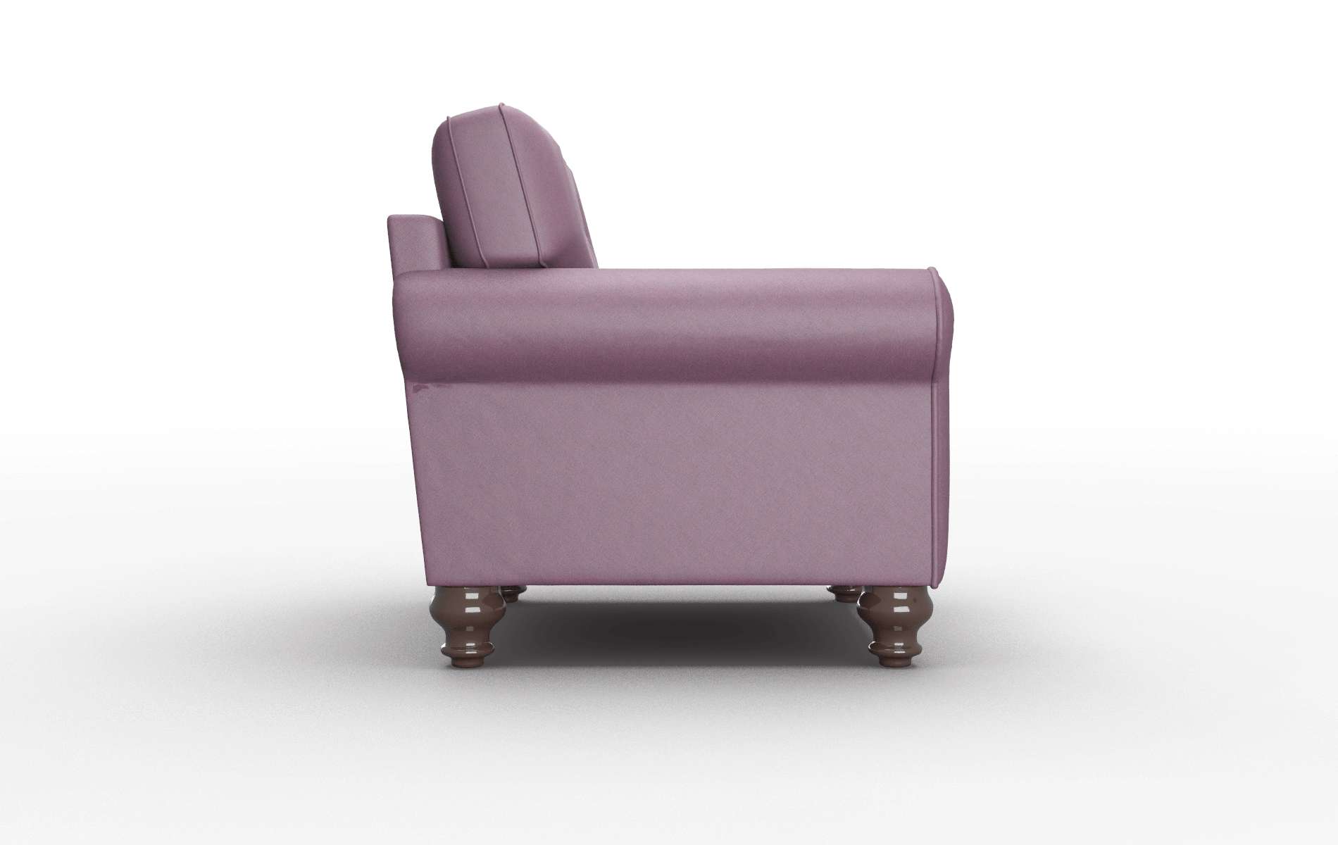 Farah Bella Aubergine Chair espresso legs 3