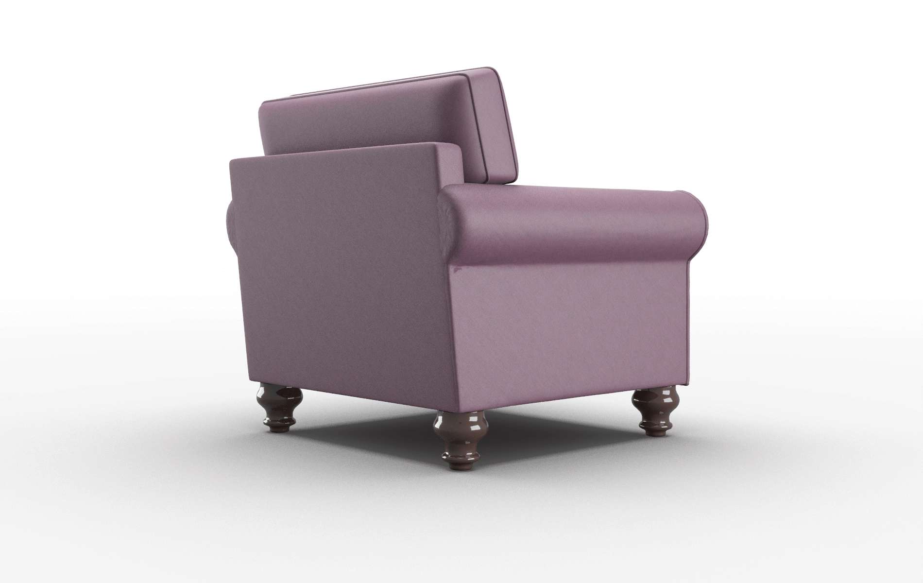 Farah Bella Aubergine Chair espresso legs 5