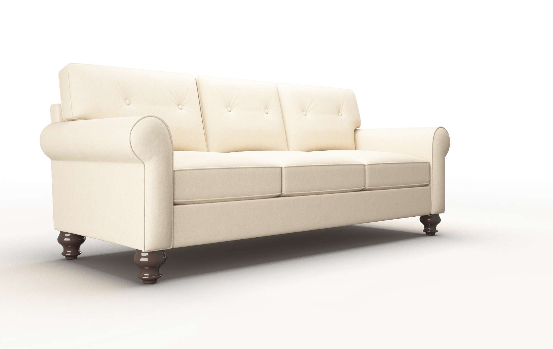 Farah Bella Buckwheat Sofa espresso legs 2