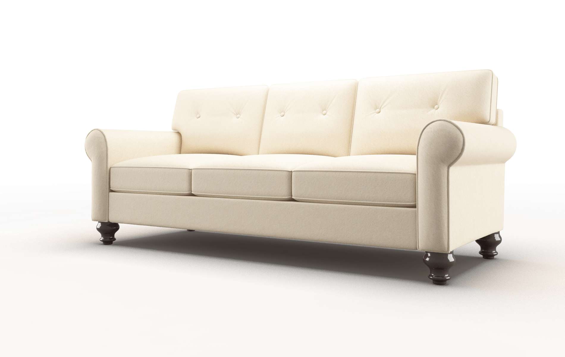 Farah Bella Buckwheat Sofa espresso legs 4