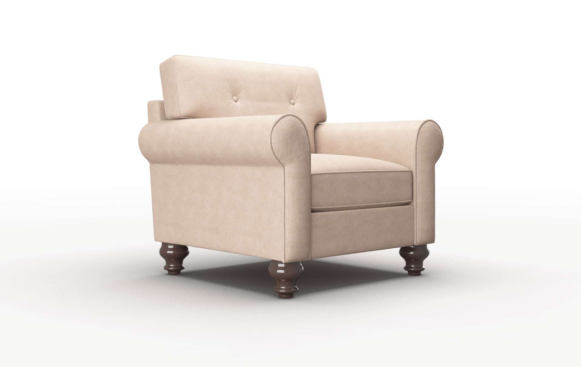 Farah Bella Cocoa Chair espresso legs 2