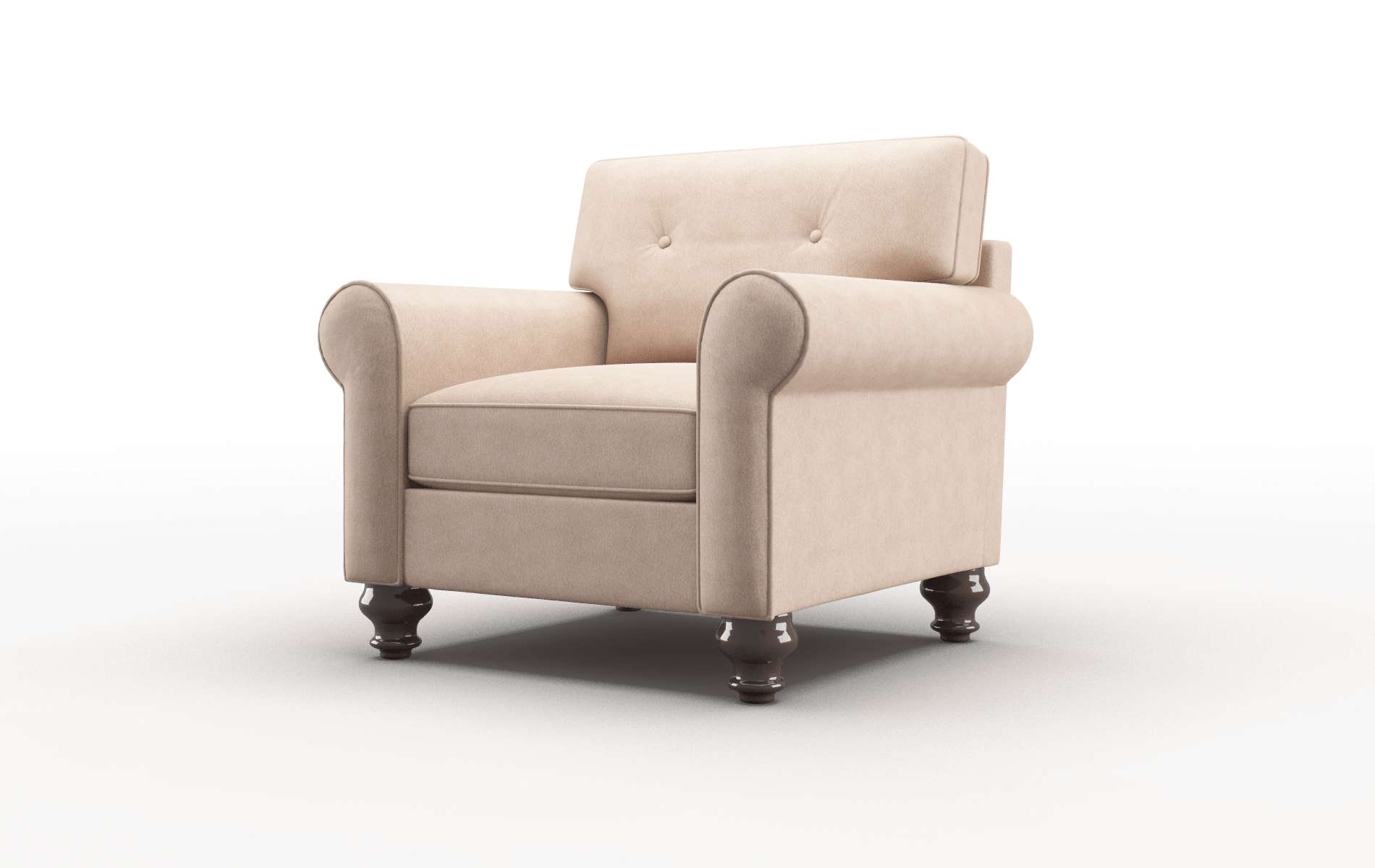 Farah Bella Cocoa Chair espresso legs 4