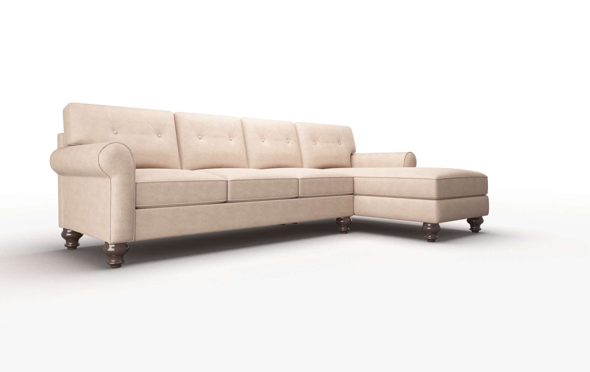 Farah Bella Cocoa Panel espresso legs 2