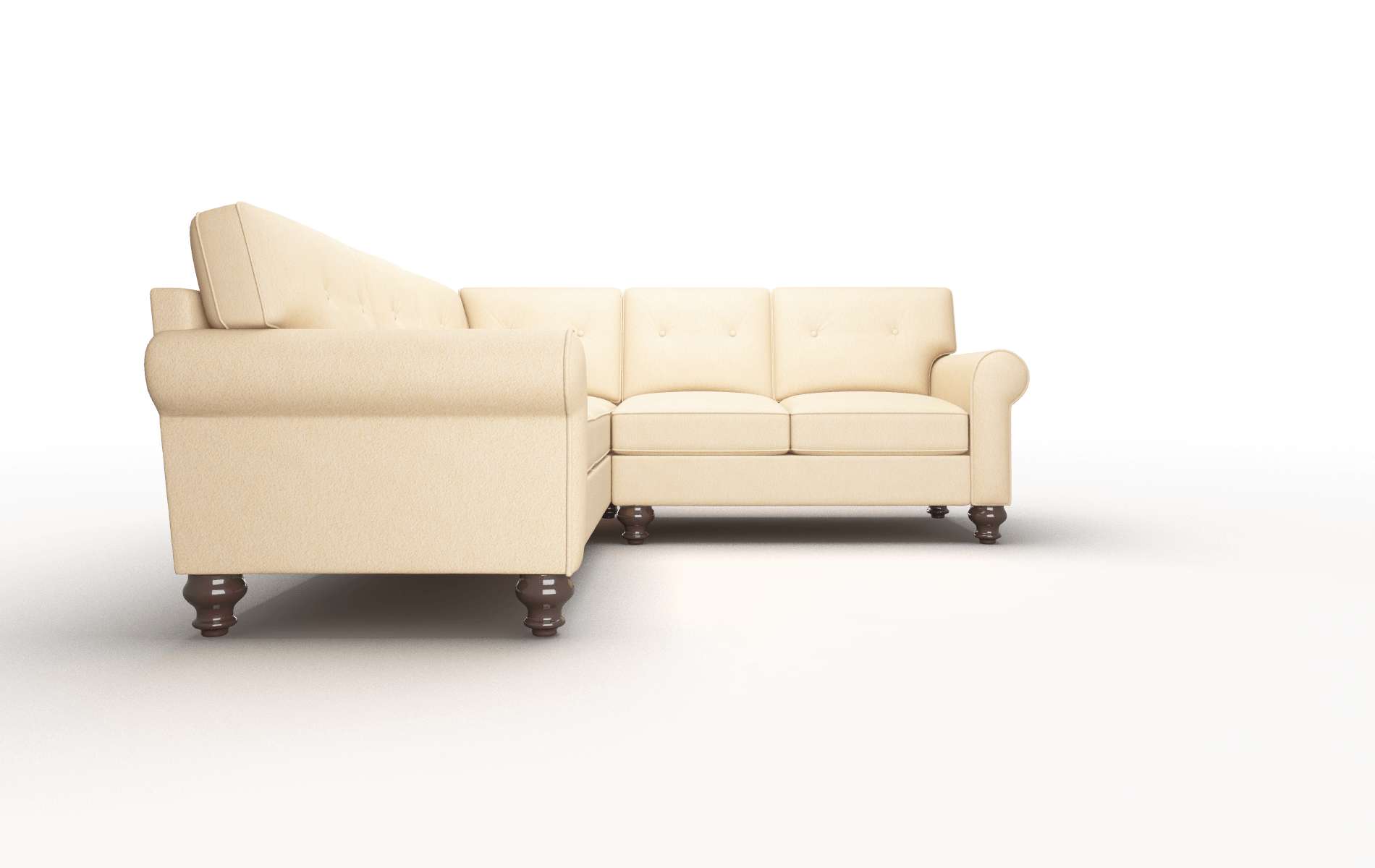 Farah Bella Coffee Sectional espresso legs 2