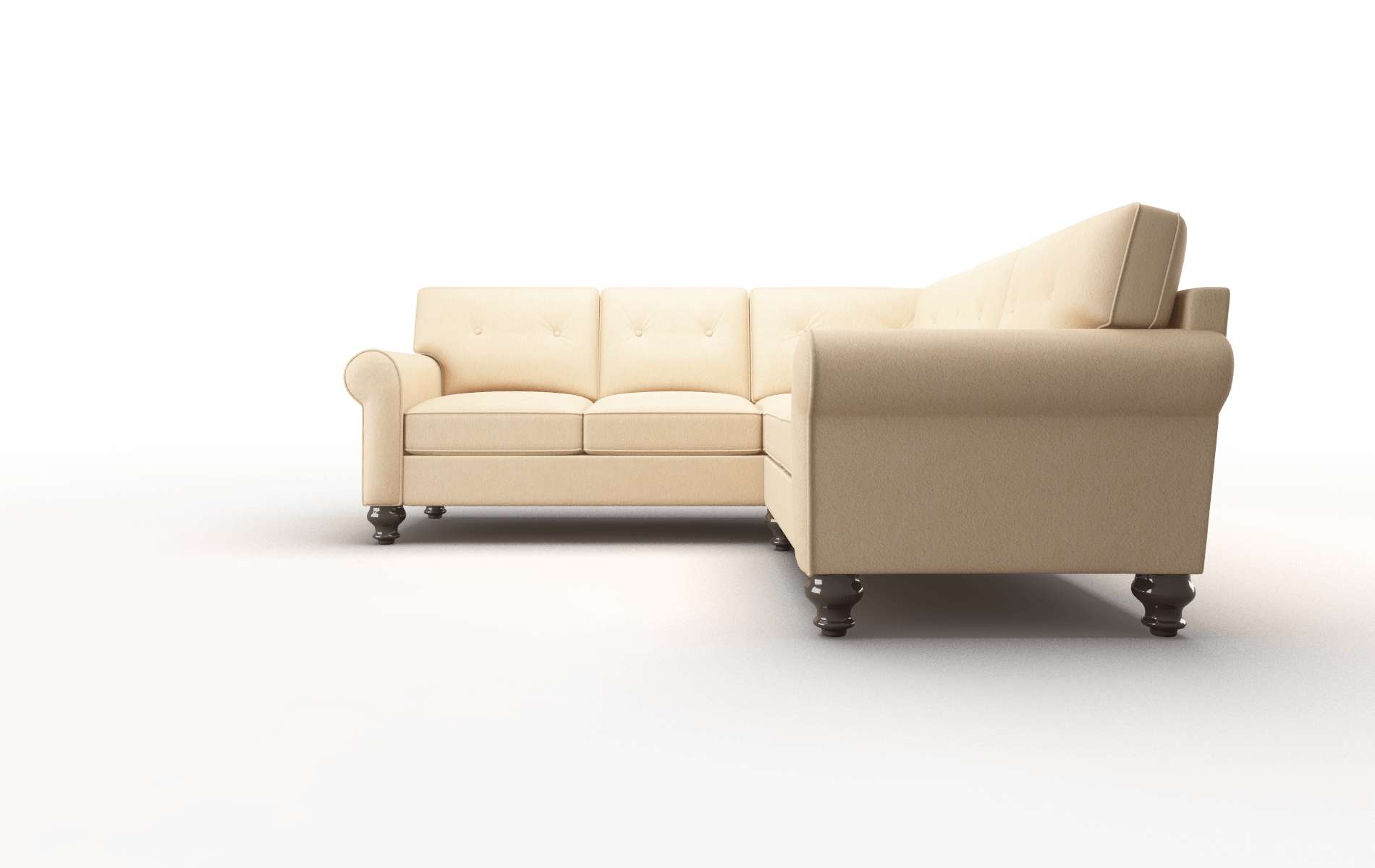 Farah Bella Coffee Sectional espresso legs 5