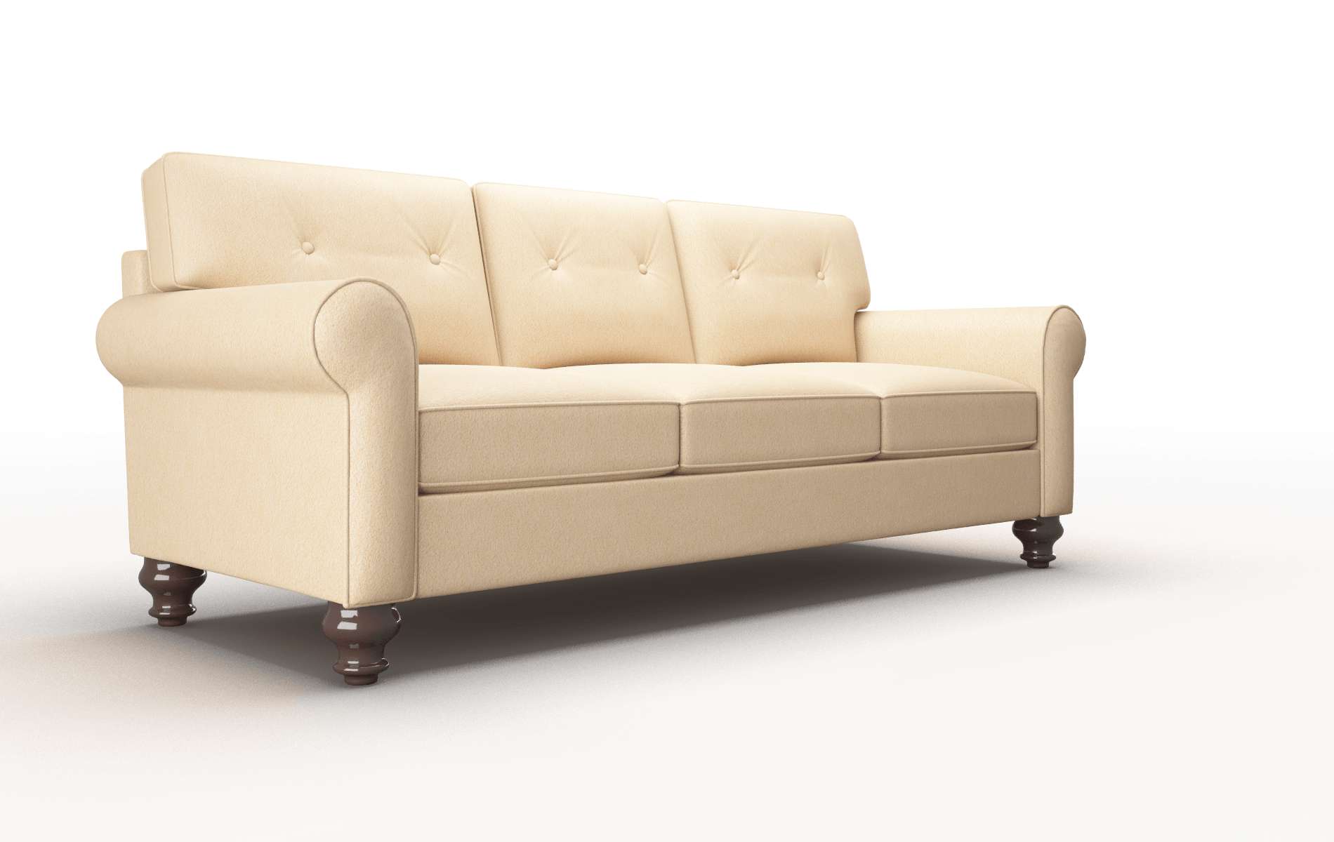 Farah Bella Coffee Sofa espresso legs 2