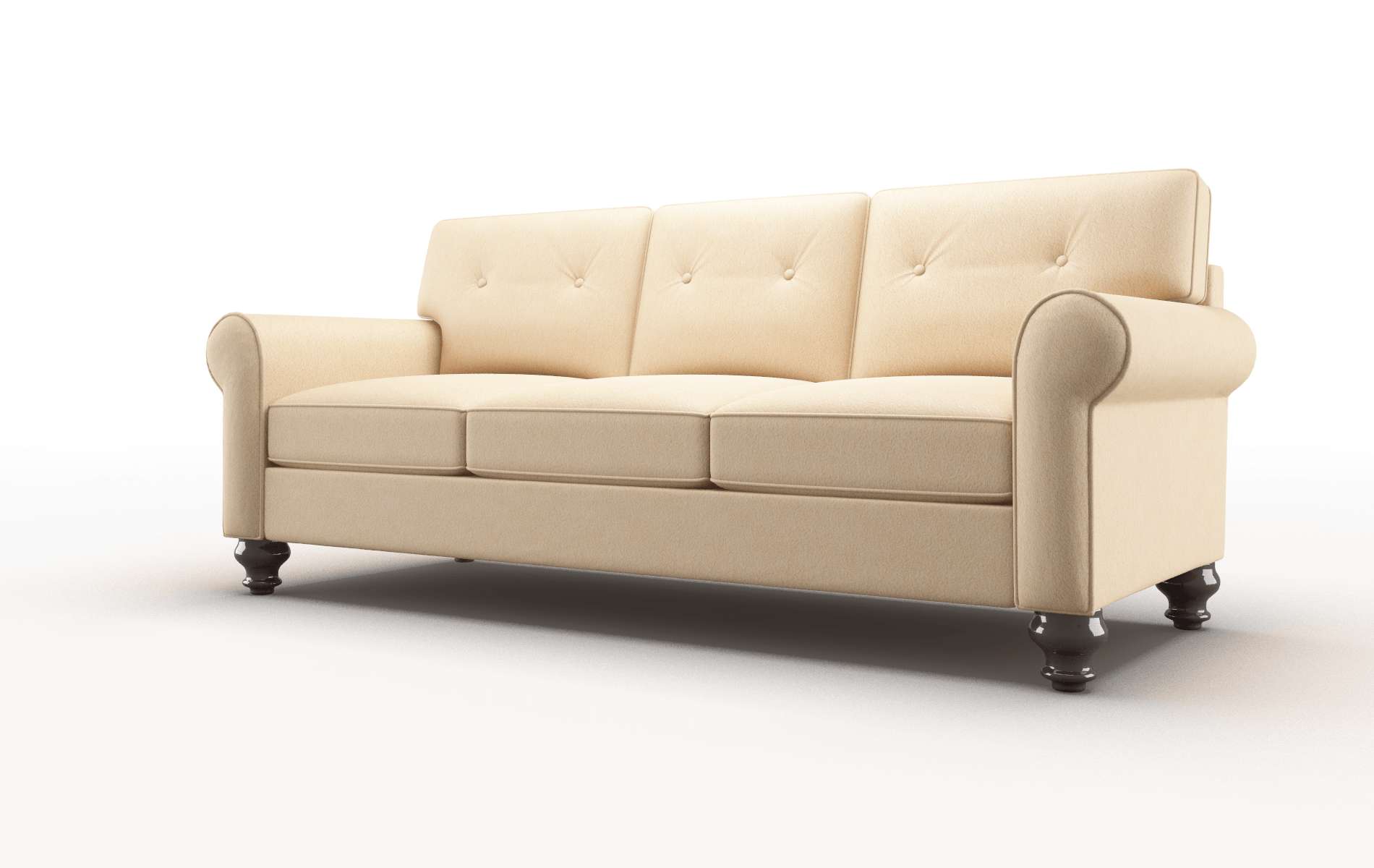 Farah Bella Coffee Sofa espresso legs 4