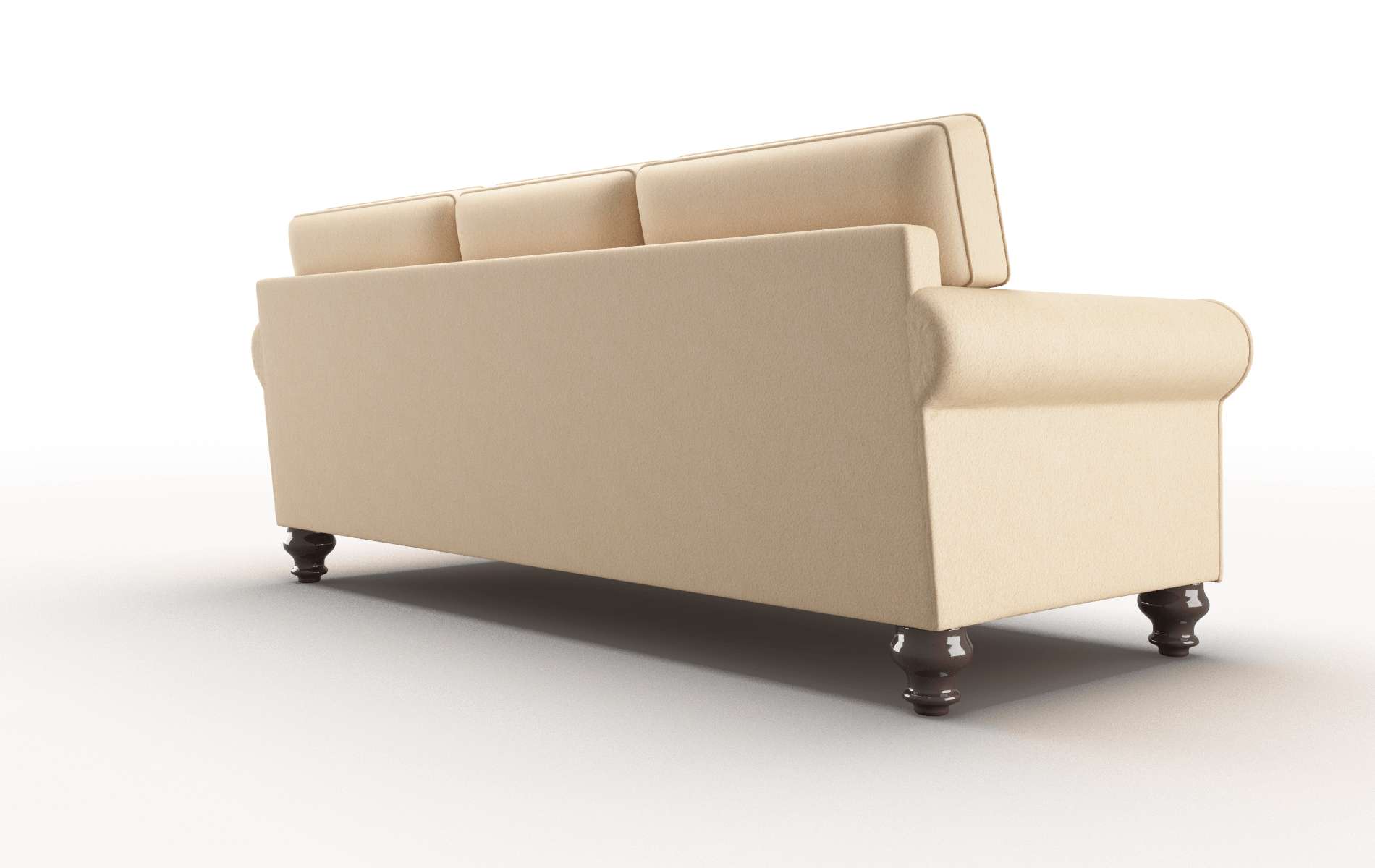 Farah Bella Coffee Sofa espresso legs 5
