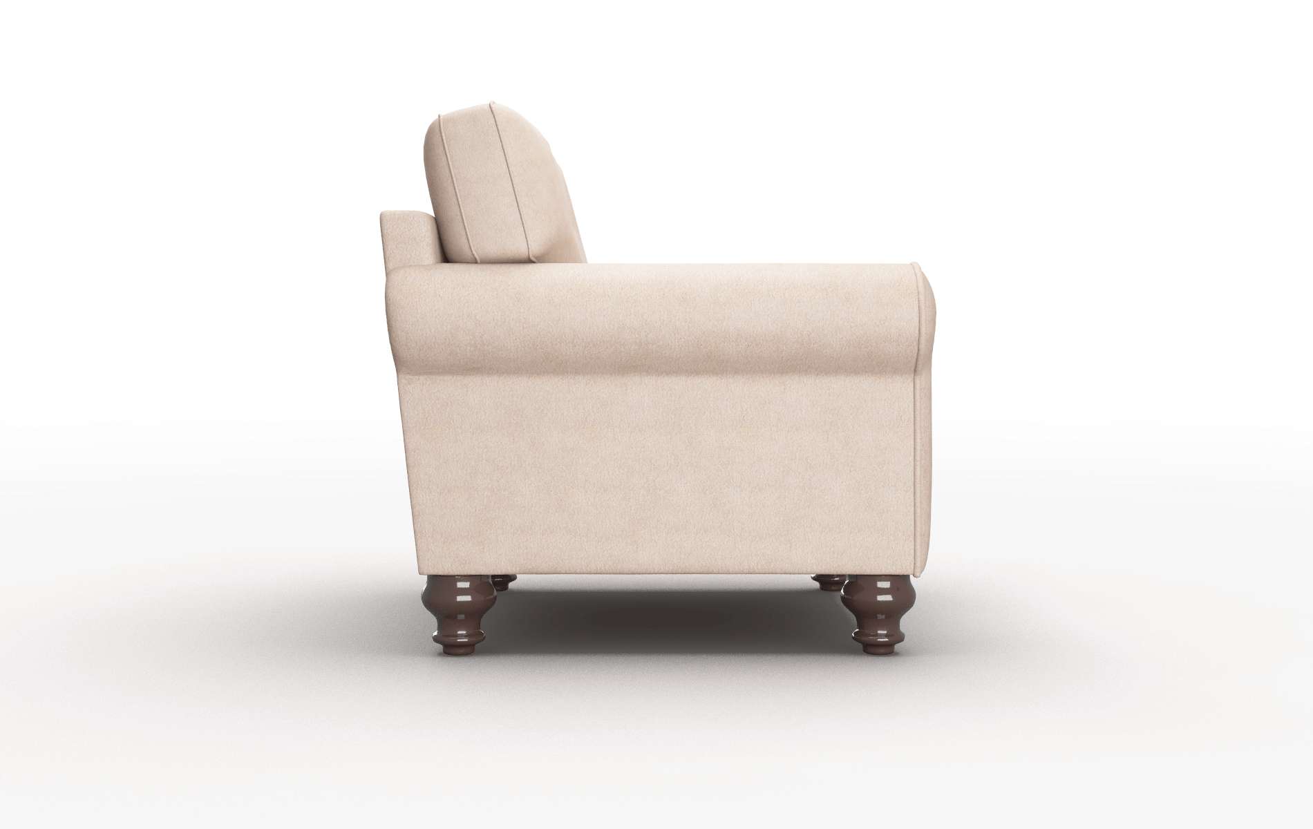 Farah Bella Pewter Chair espresso legs 3