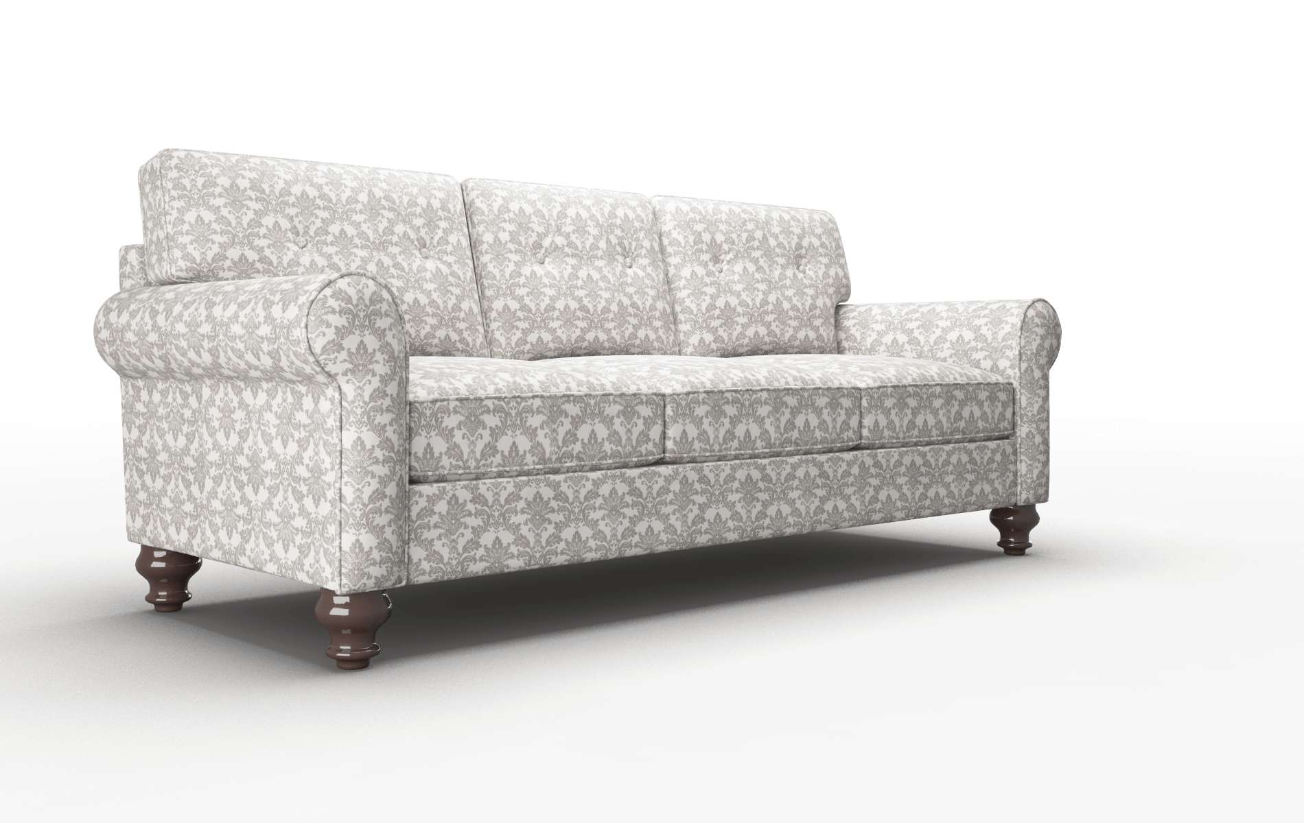 Farah Bergamo Dove Sofa espresso legs 2