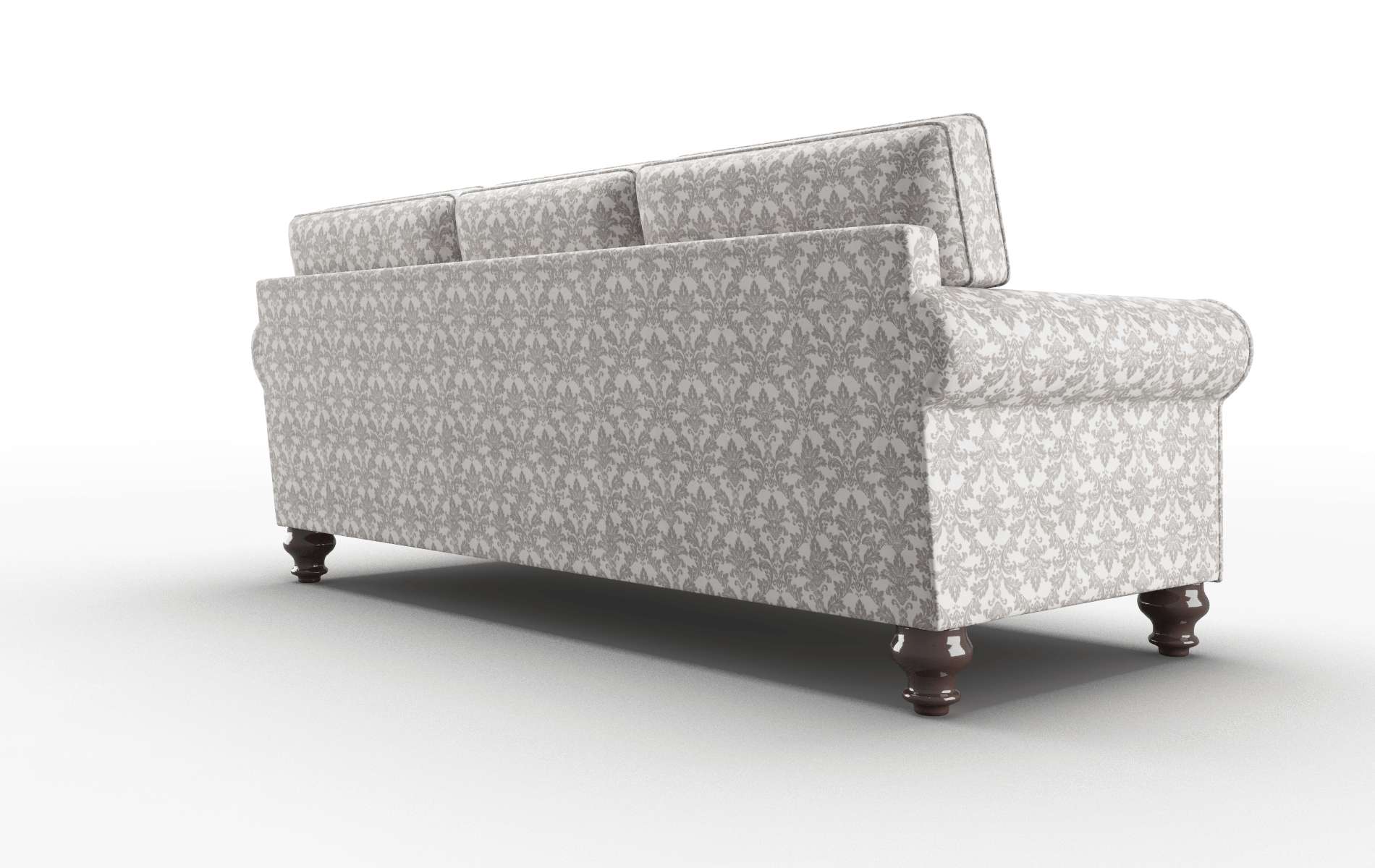 Farah Bergamo Dove Sofa espresso legs 5