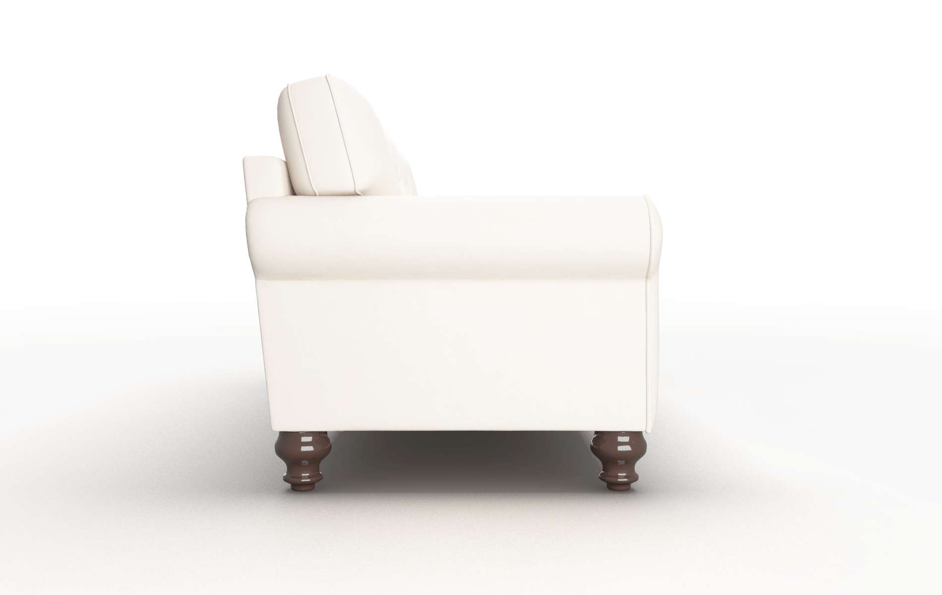 Farah Blanche Milky Sofa espresso legs 3