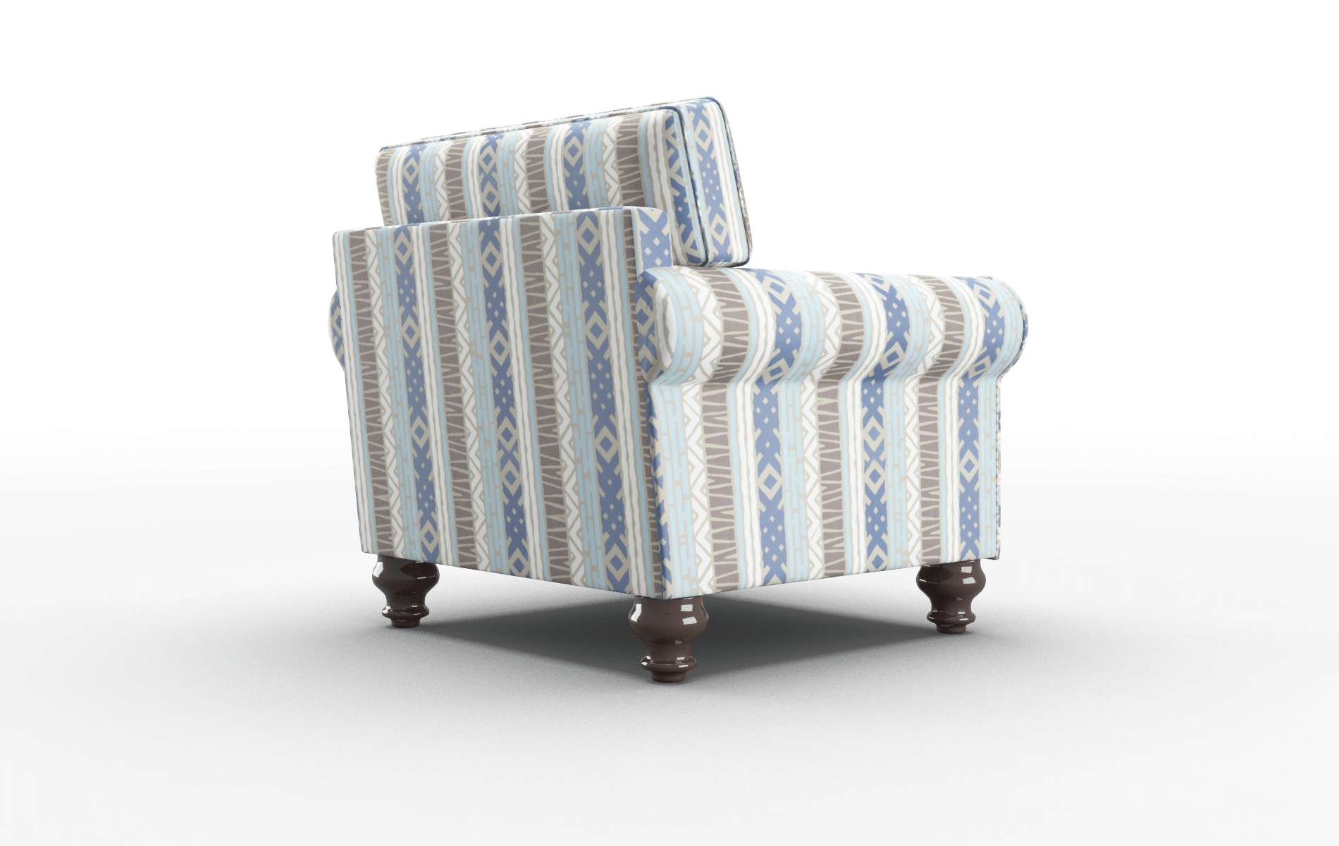 Farah Bodhi Indigo Chair espresso legs 5
