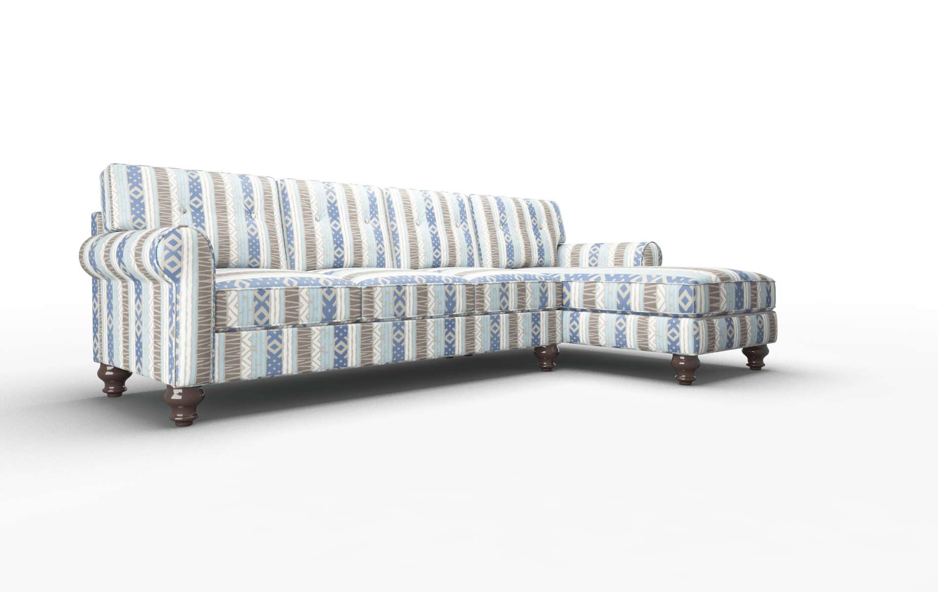 Farah Bodhi Indigo Panel espresso legs 2