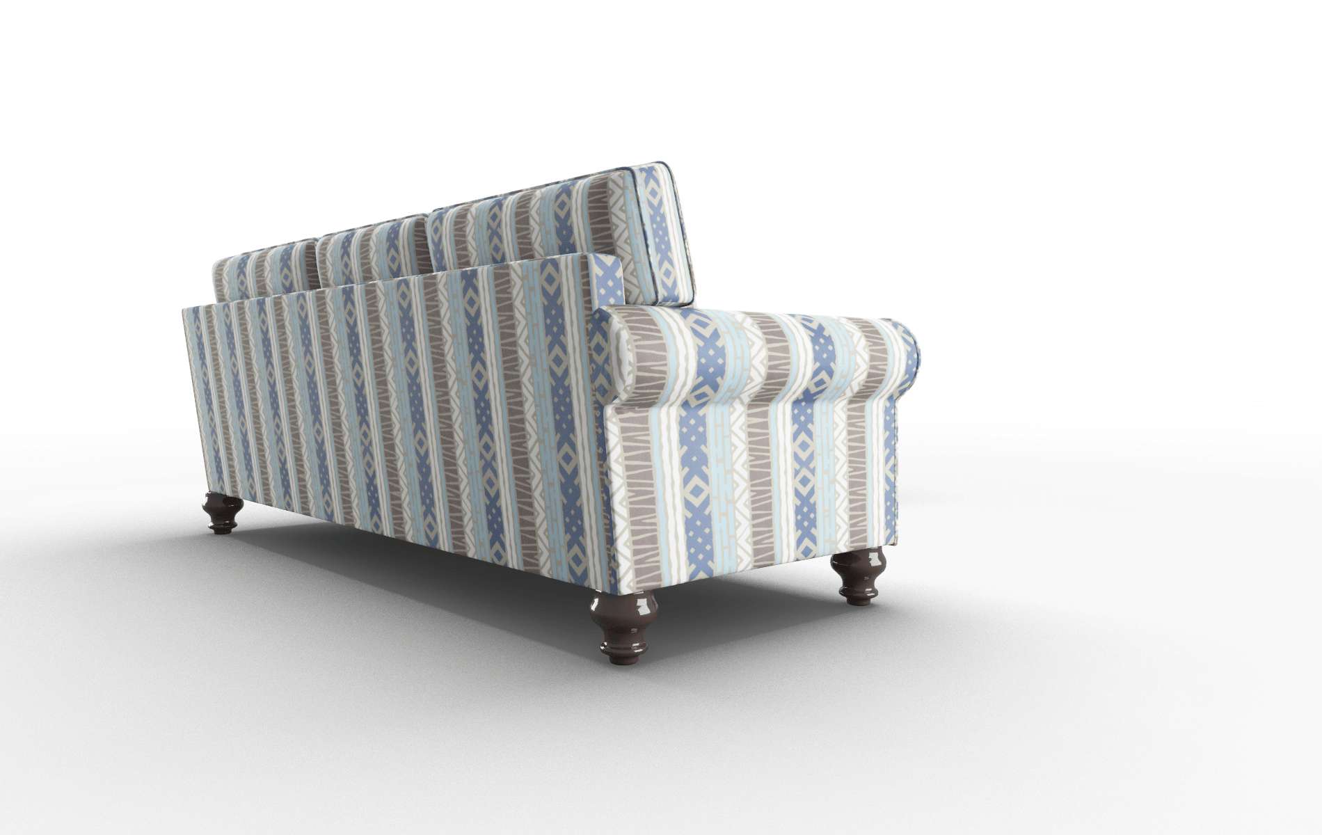 Farah Bodhi Indigo Sectional espresso legs 3