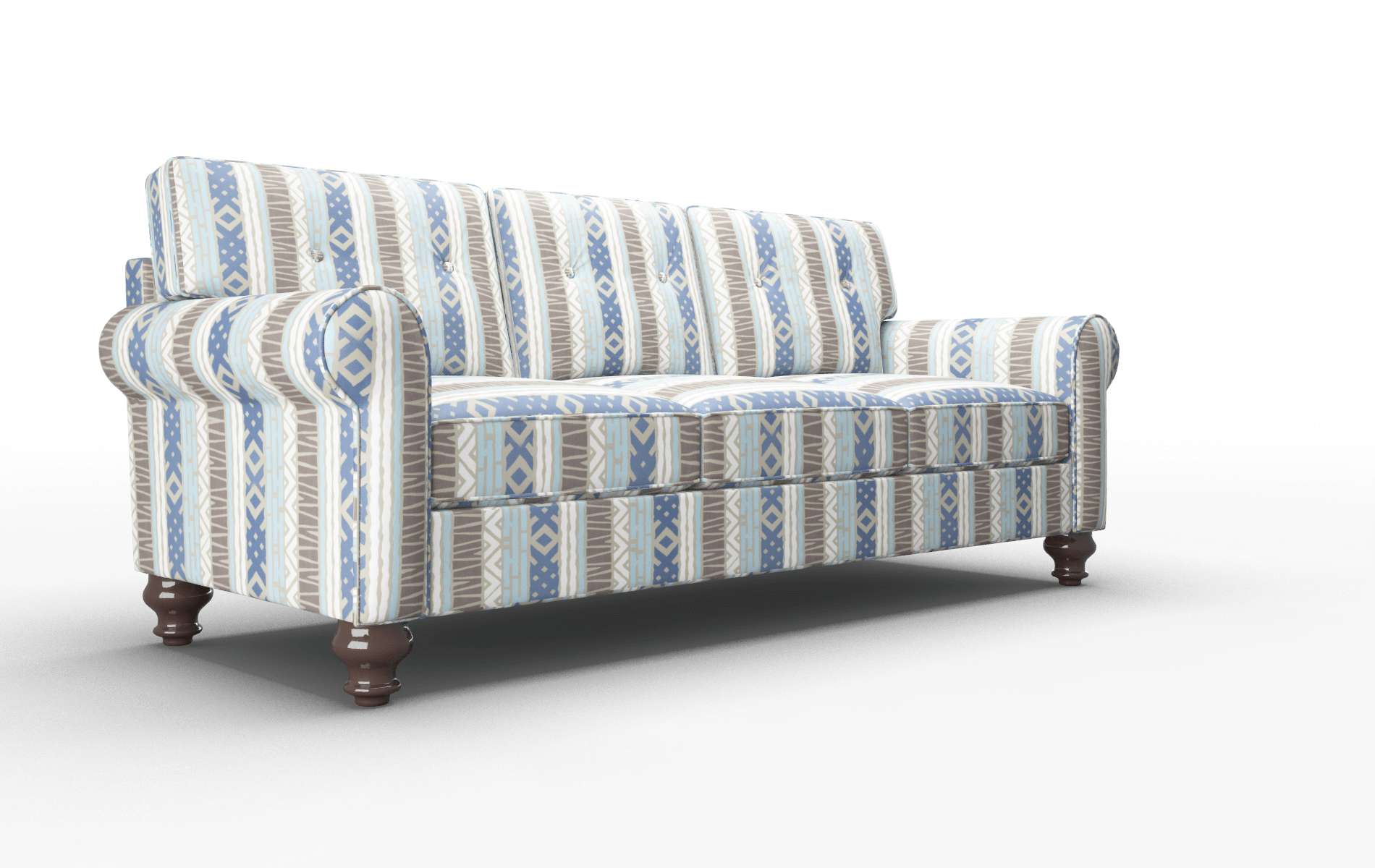 Farah Bodhi Indigo Sofa espresso legs 2