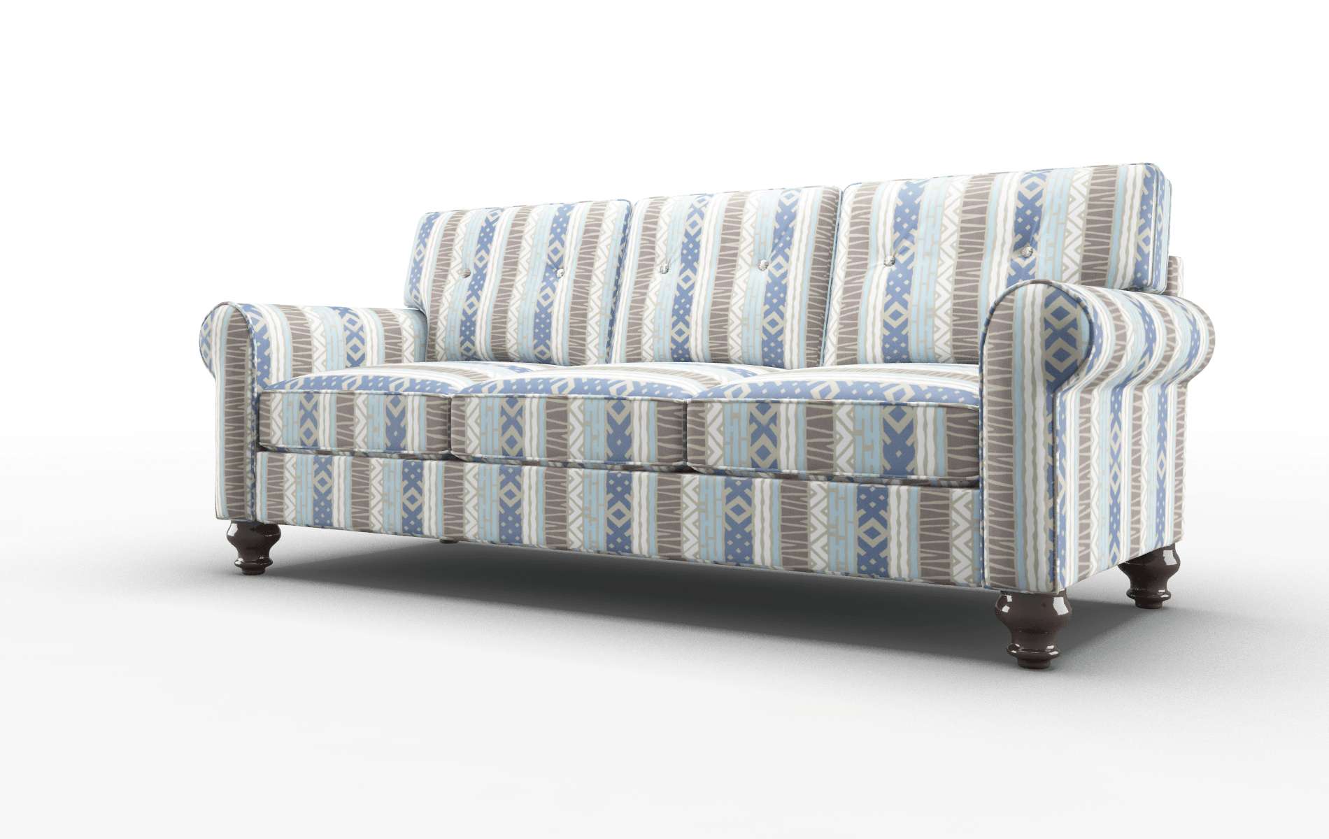 Farah Bodhi Indigo Sofa espresso legs 4