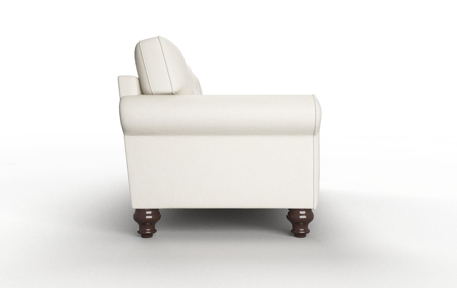 Farah Bungalow Ivory Sofa espresso legs 3