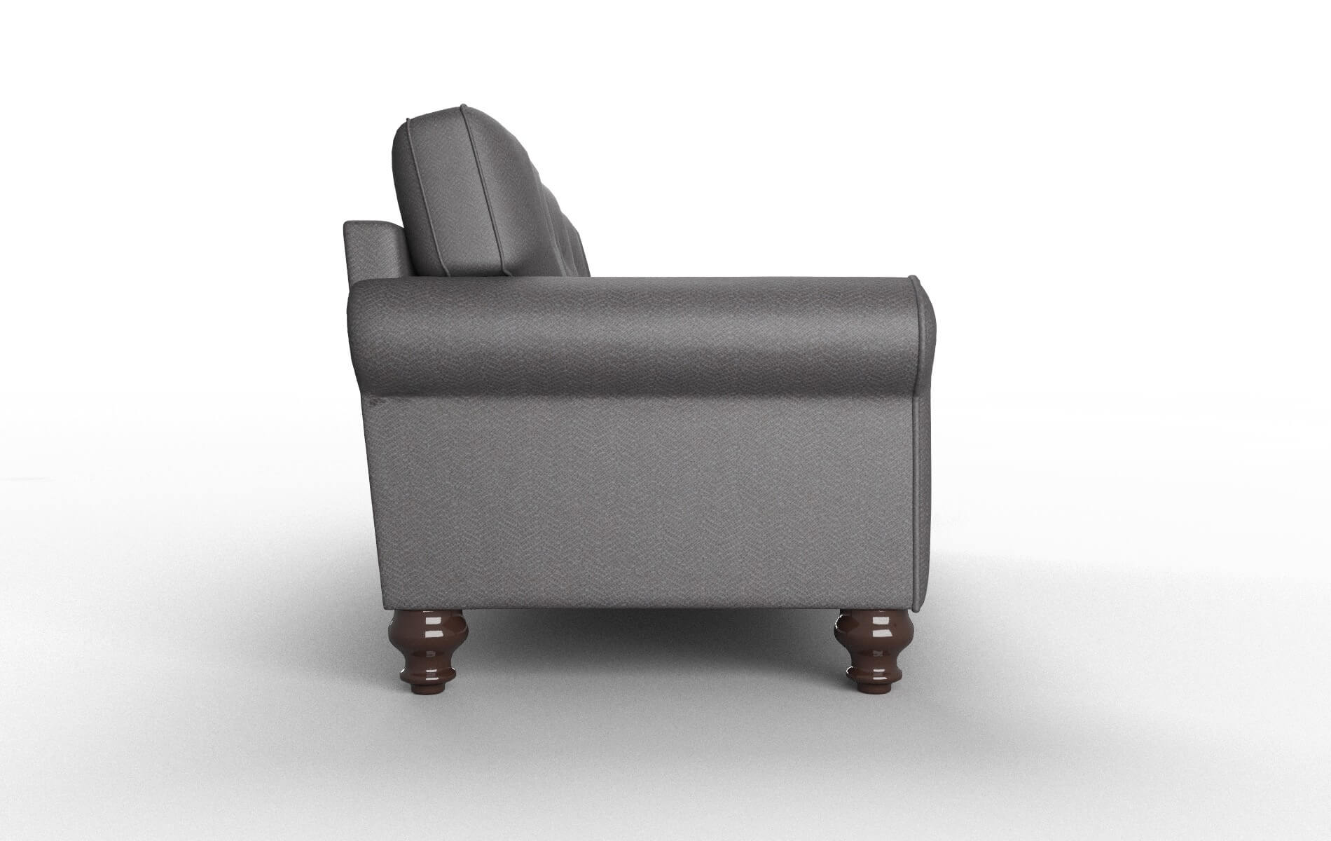 Farah Catalina Charcoal Sofa espresso legs 3