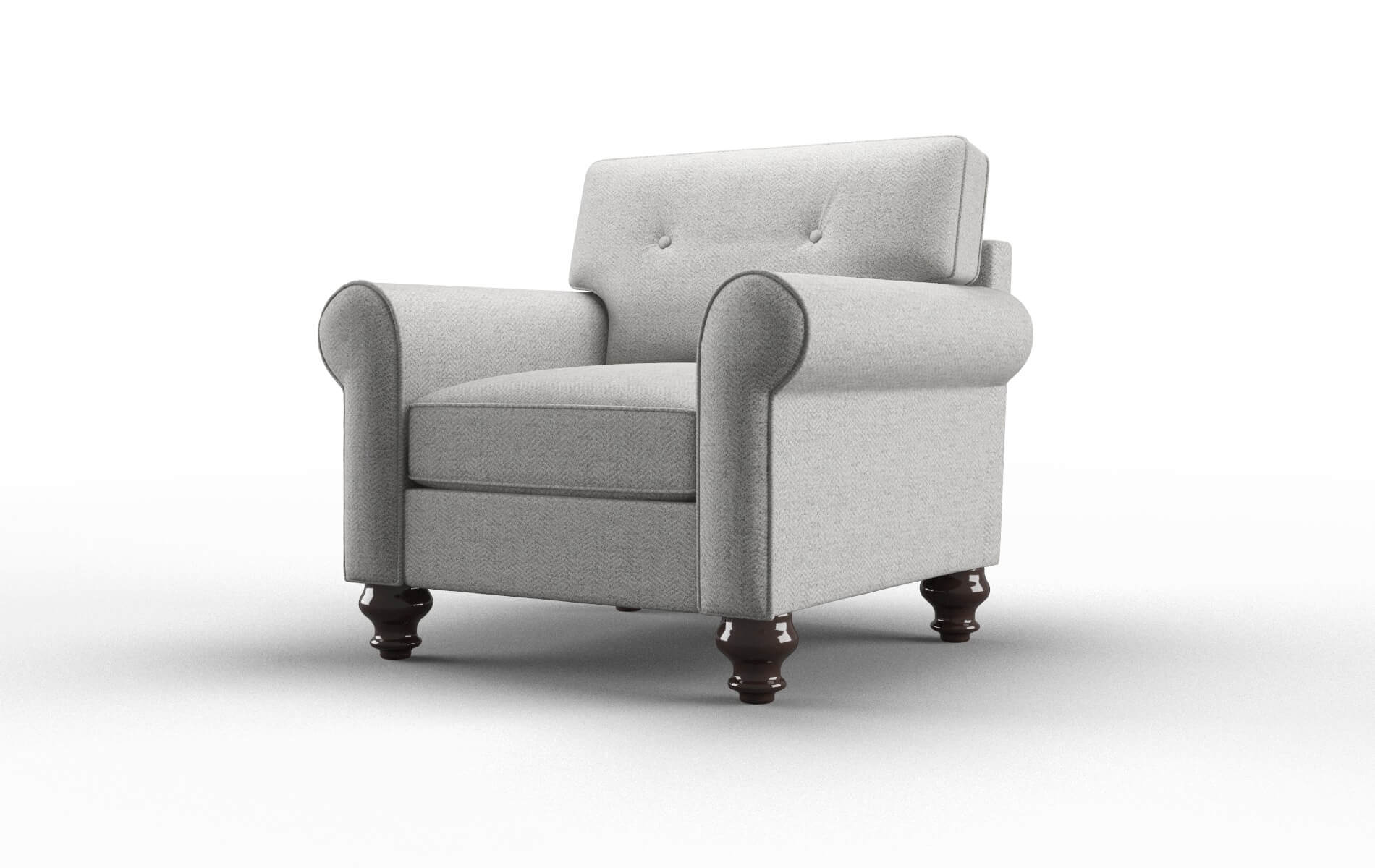 Farah Catalina Silver Chair espresso legs 4