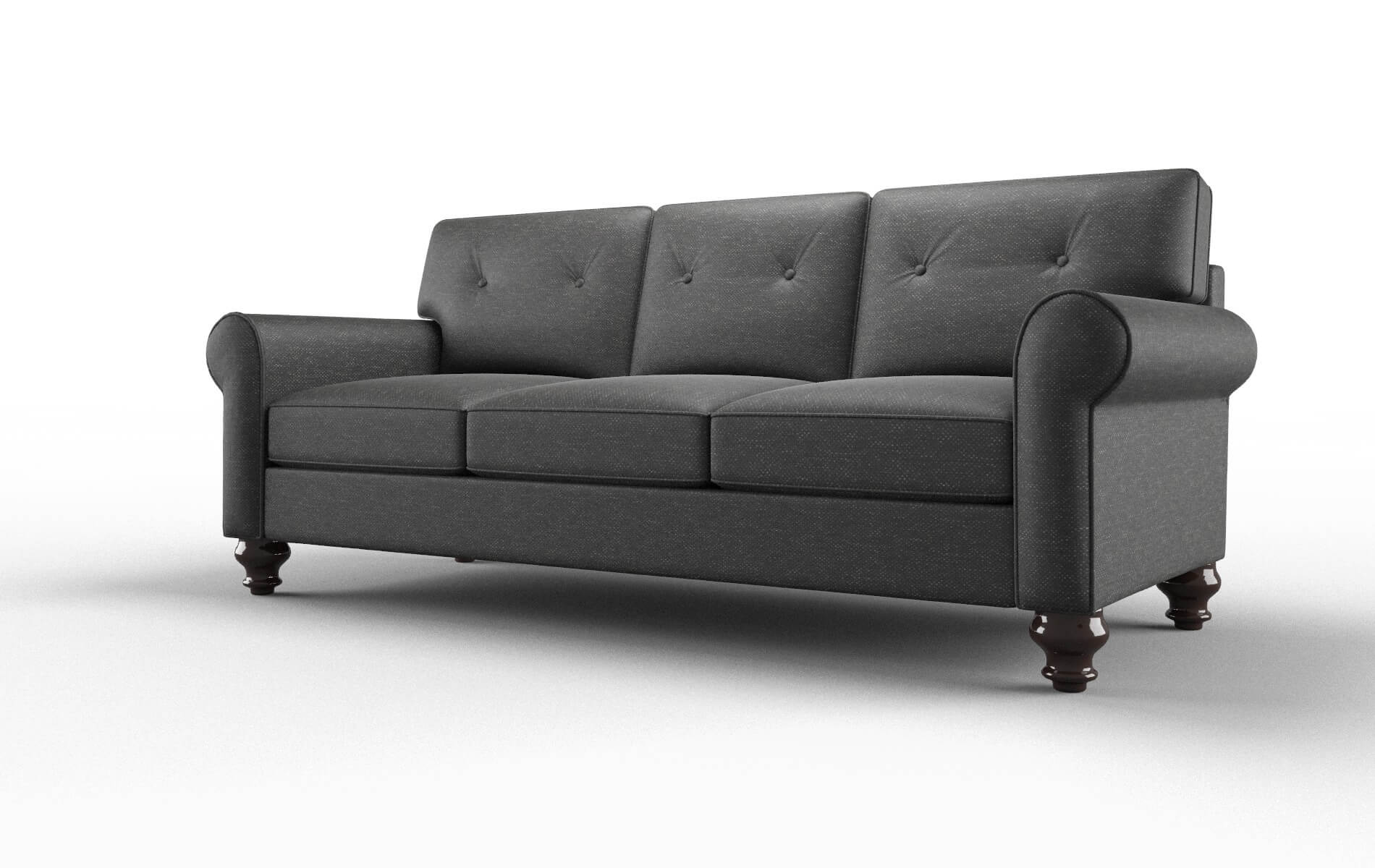 Farah Chance Denim Sofa espresso legs 4