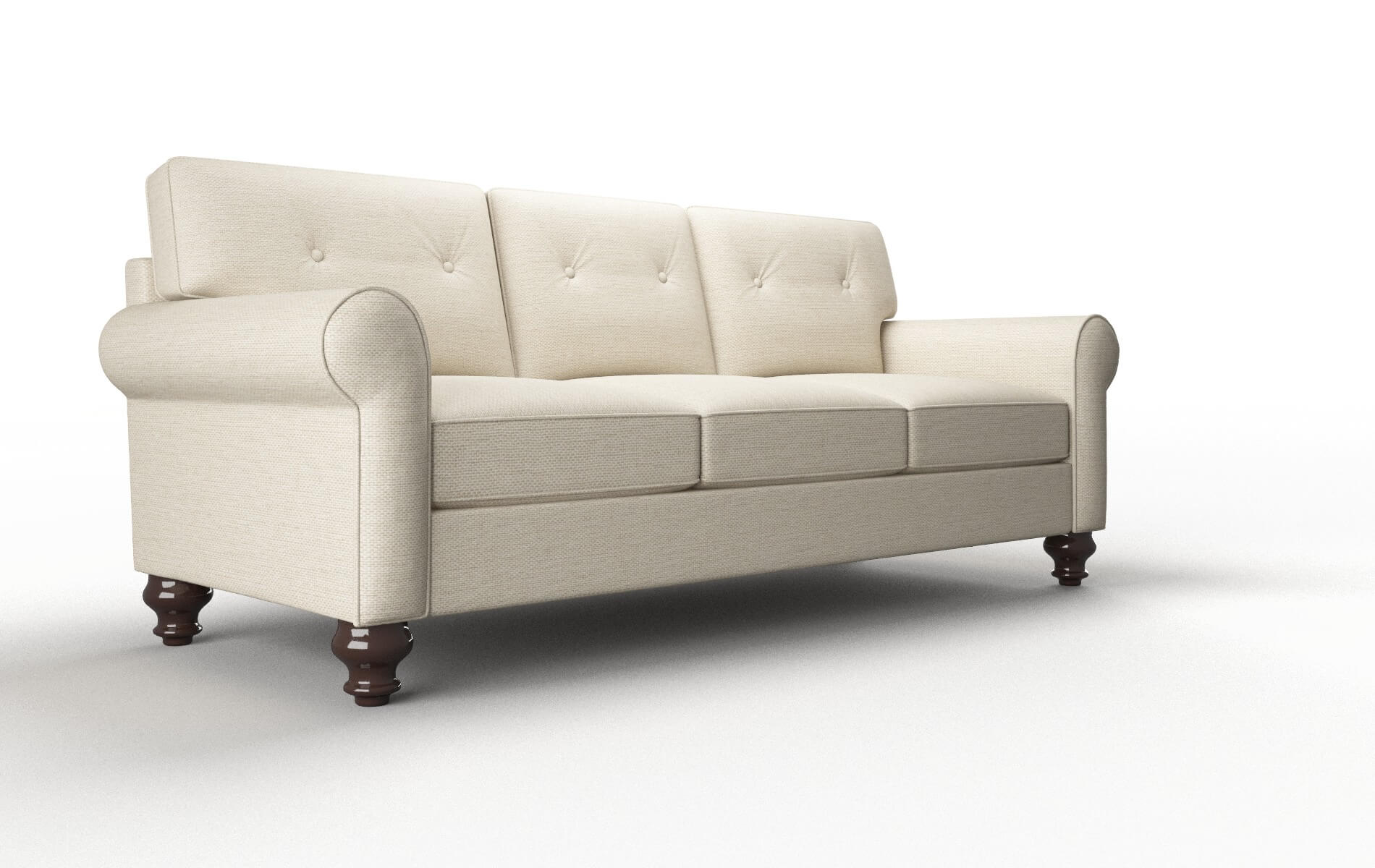 Farah Chance Sand Sofa espresso legs 2