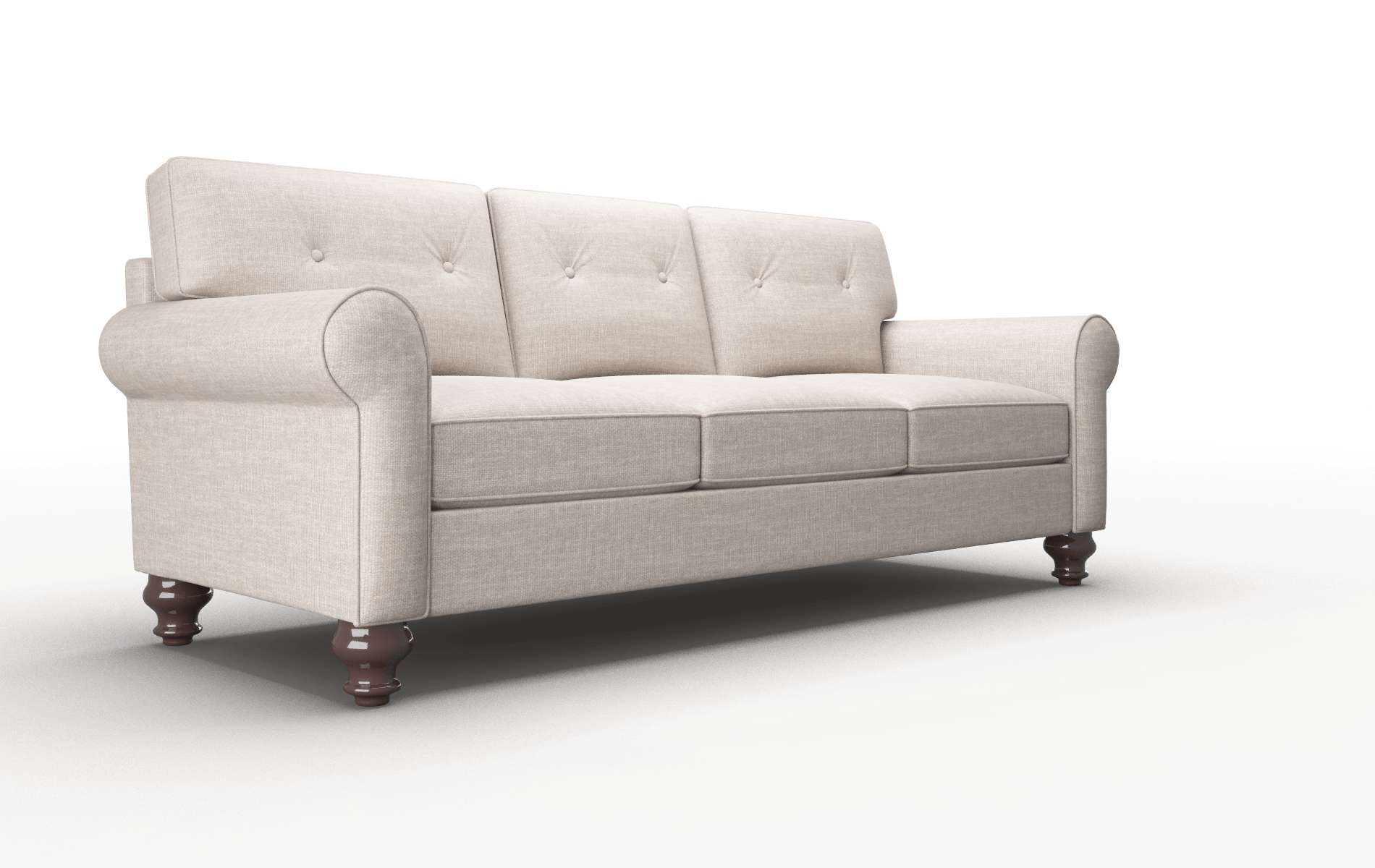 Farah Clyde Dolphin Sofa espresso legs 2