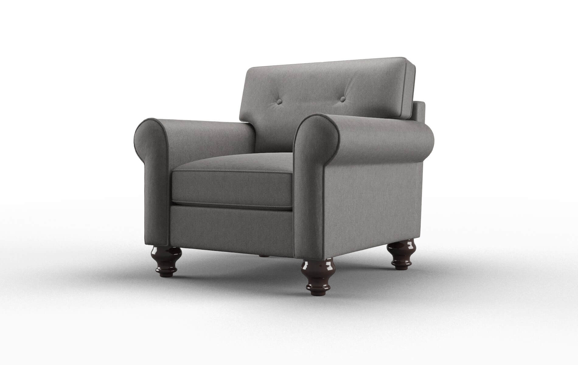 Farah Cosmo Charcoal Chair espresso legs 4