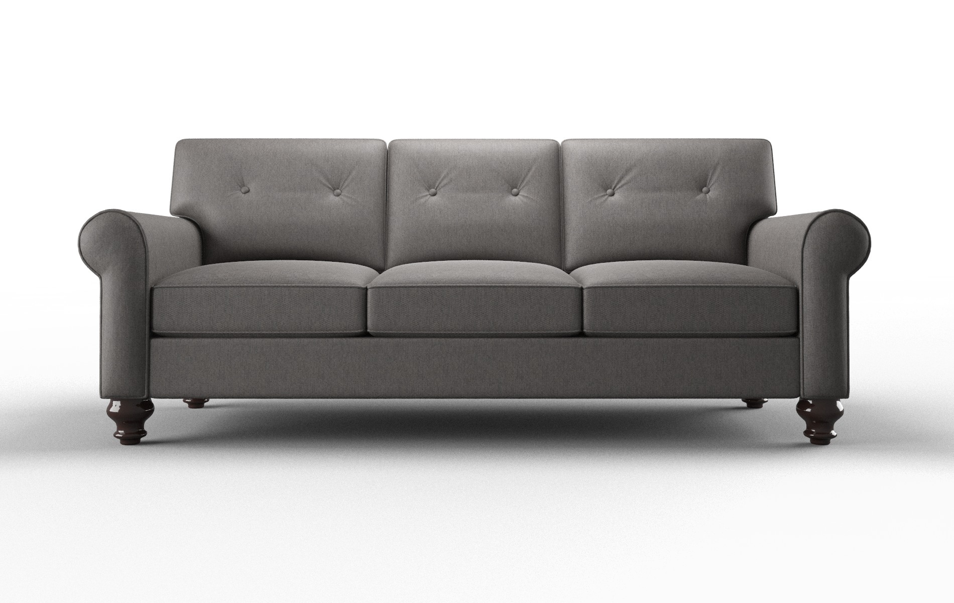 Farah Cosmo charcoal Sofa Espresso Legs  1