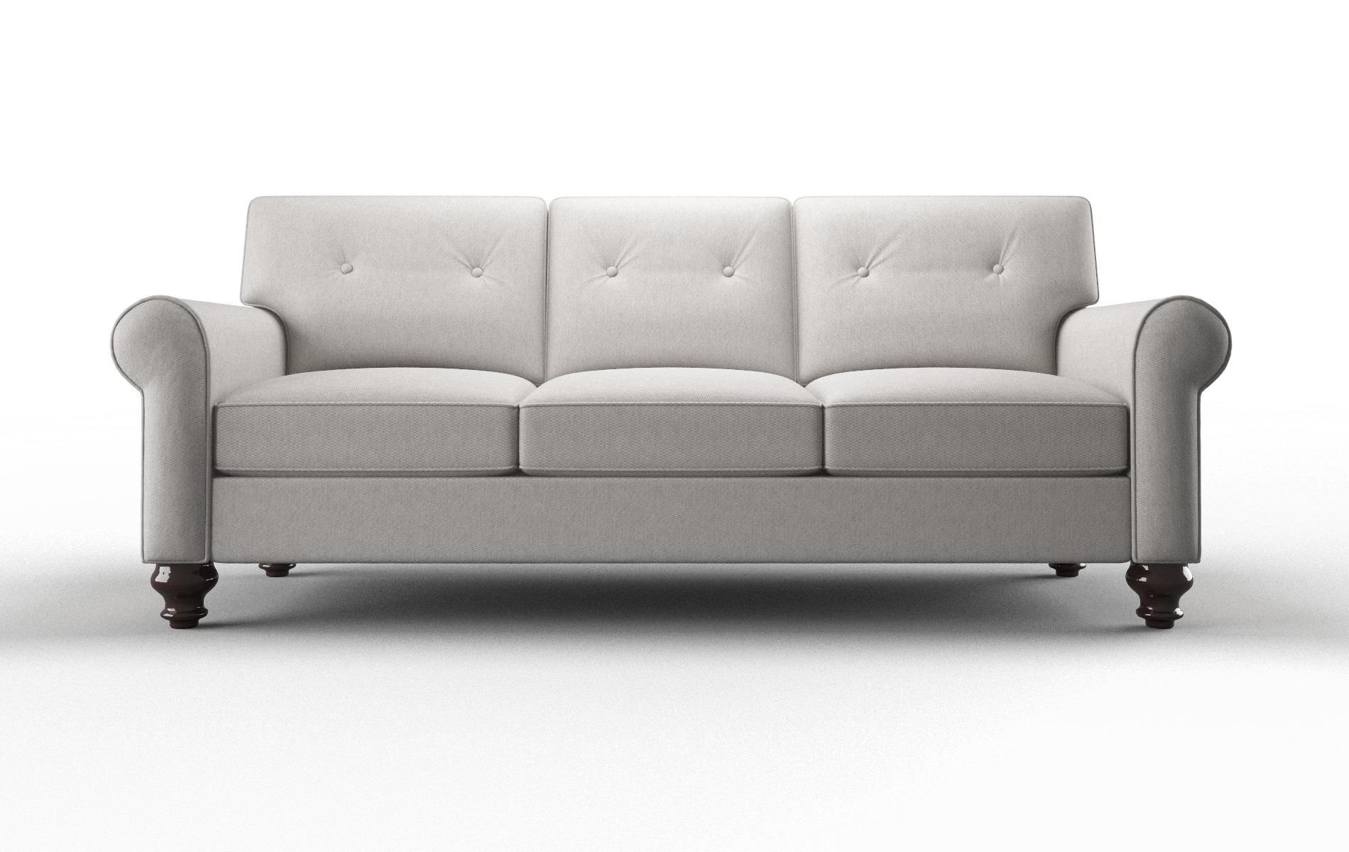 Farah Cosmo Silver Sofa espresso legs 1