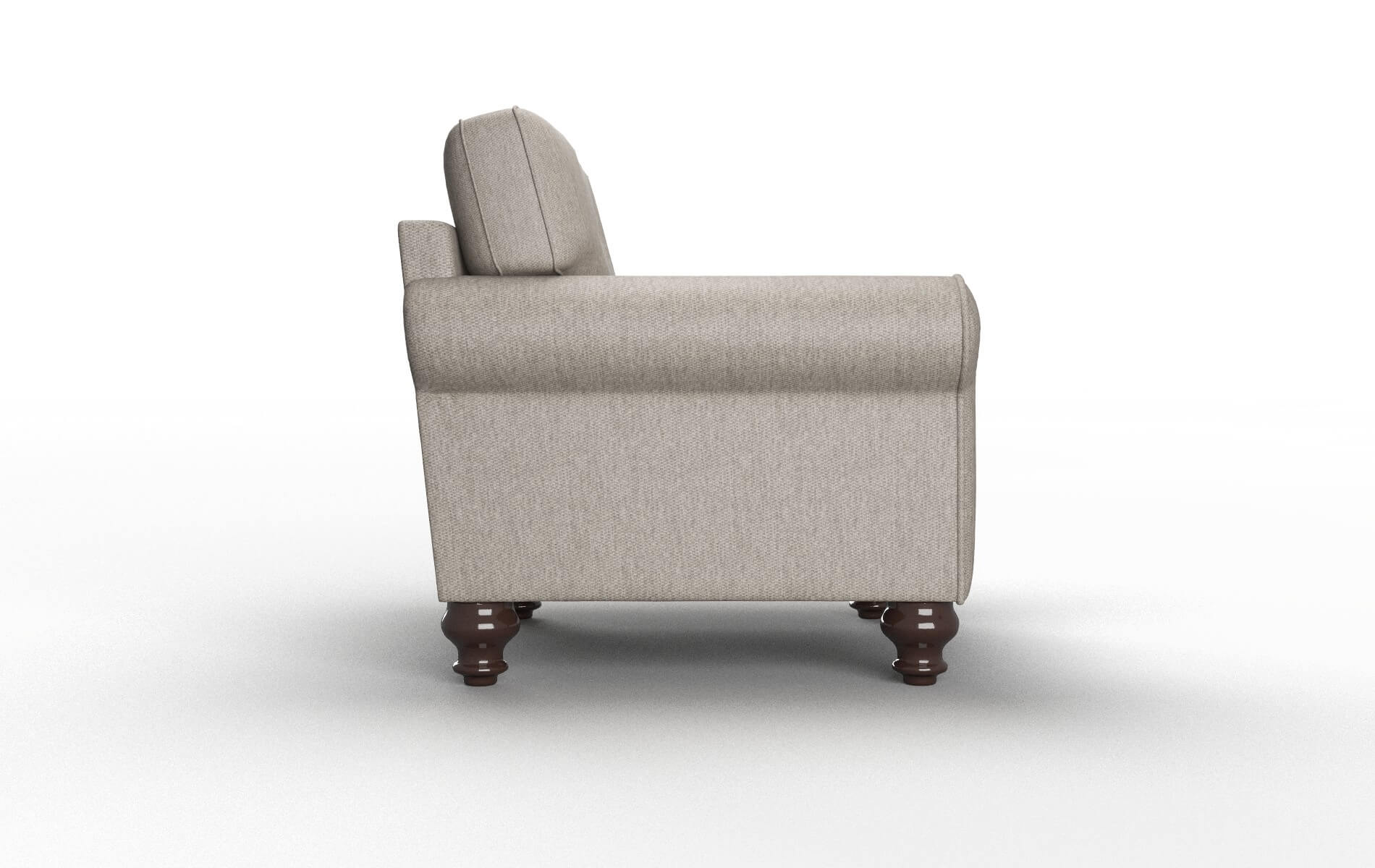 Farah Cosmo Taupe Chair espresso legs 3