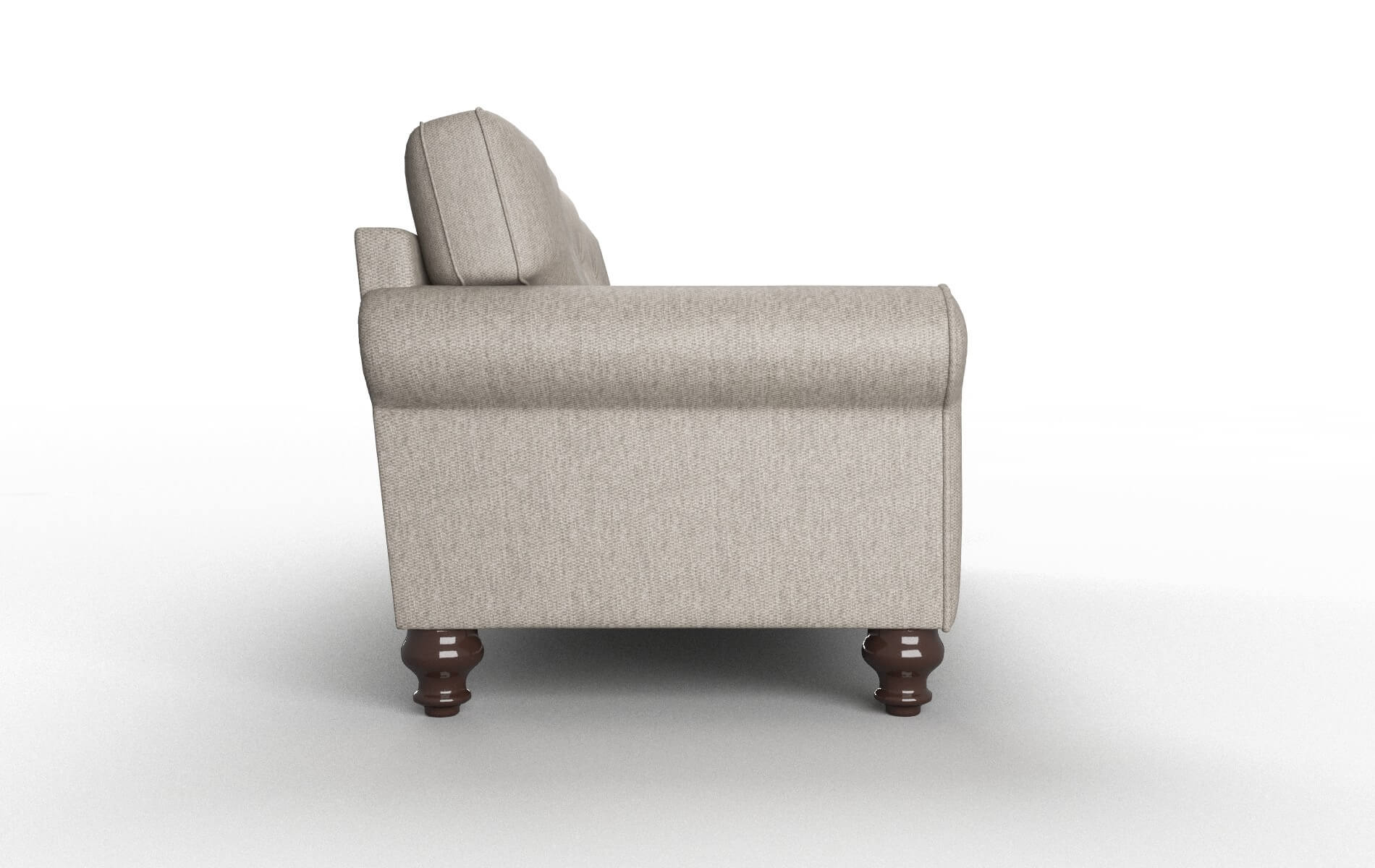 Farah Cosmo Taupe Sofa espresso legs 3