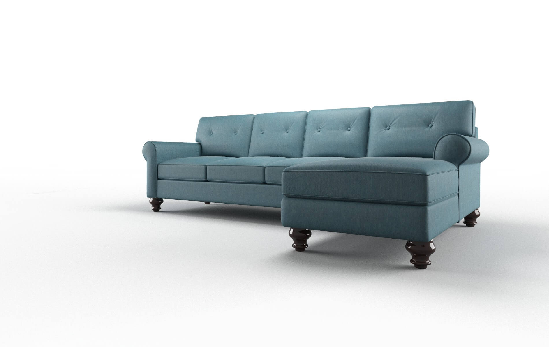 Farah Cosmo Teal Panel espresso legs 4