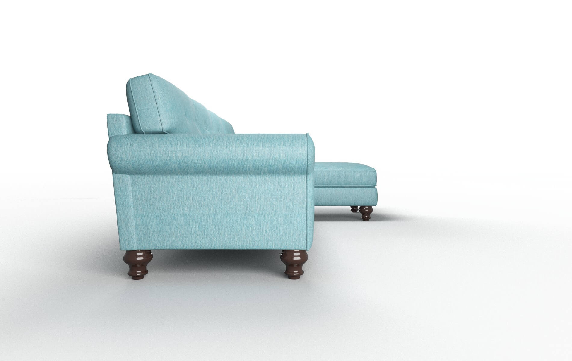 Farah Cosmo Turquoise Panel espresso legs 3