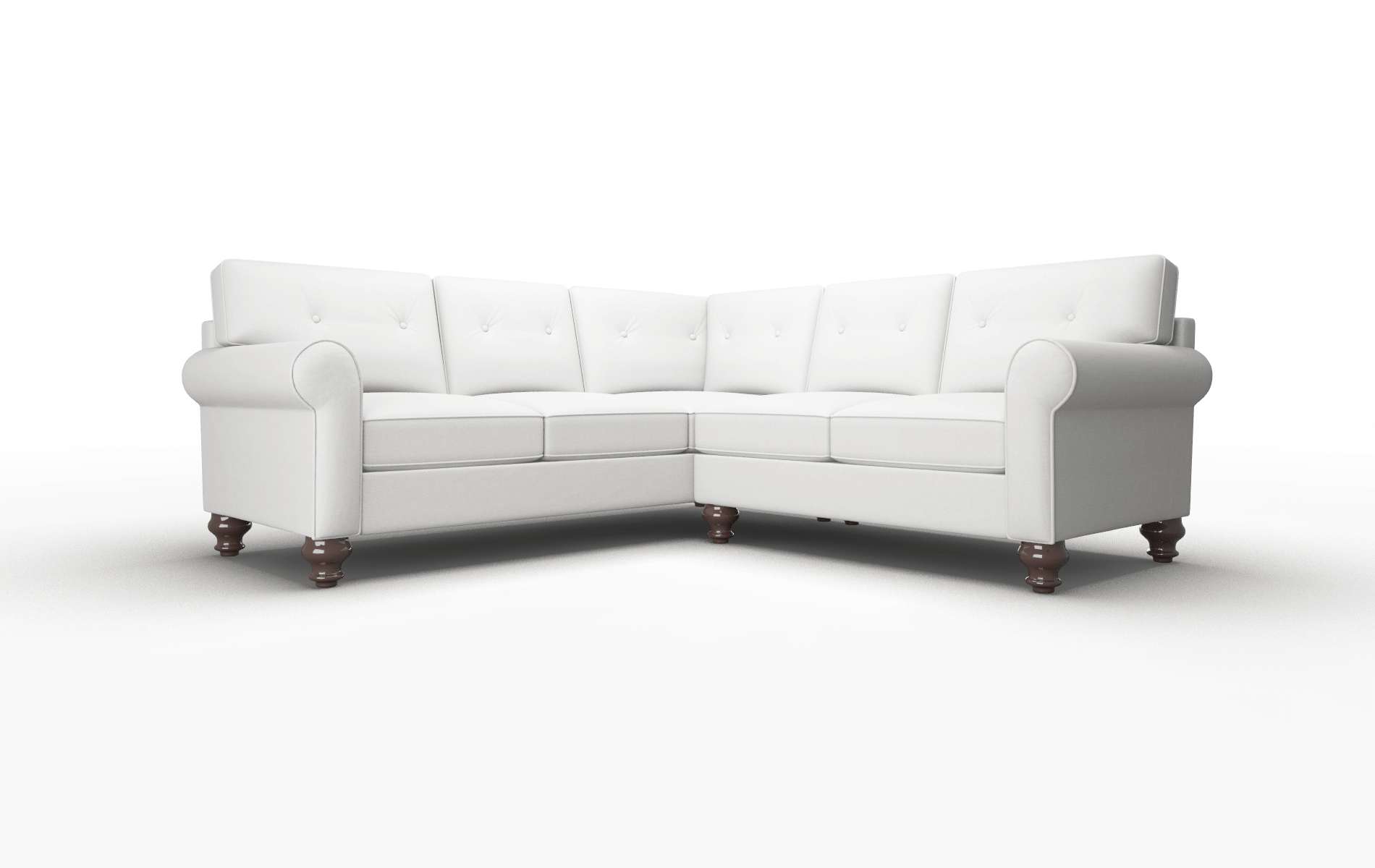 Farah Dawson Platinum Sectional espresso legs 1