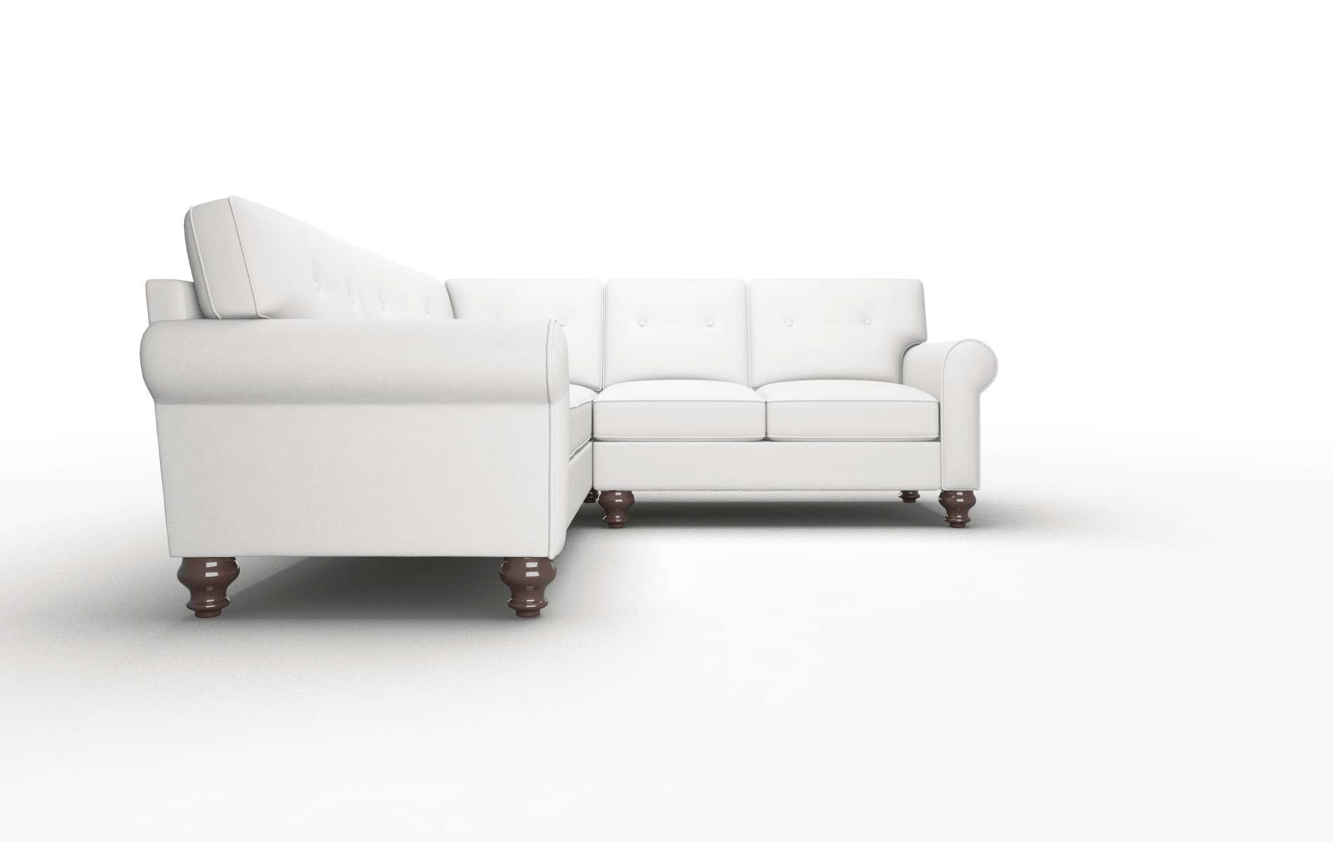 Farah Dawson Platinum Sectional espresso legs 2