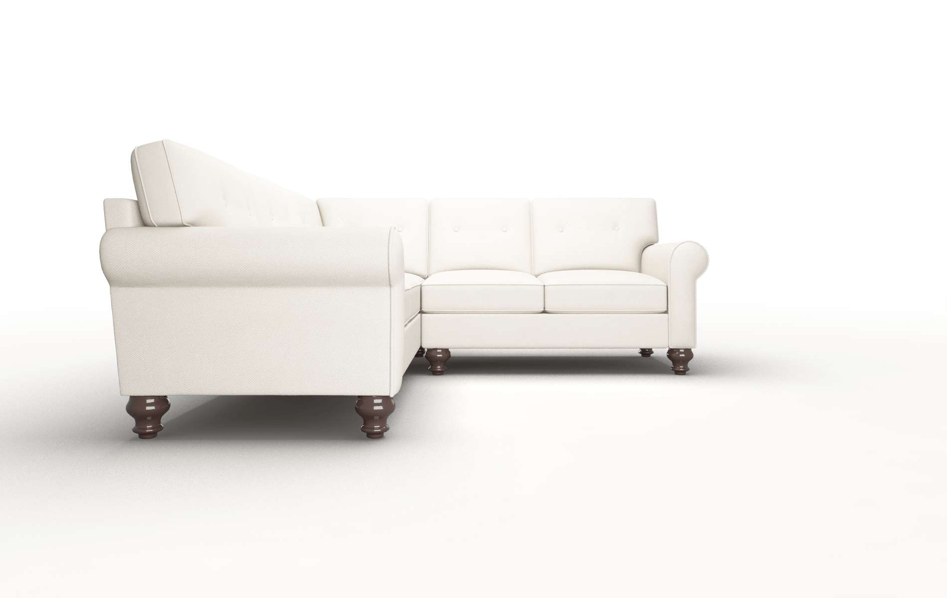 Farah Dawson Sand Sectional espresso legs 2