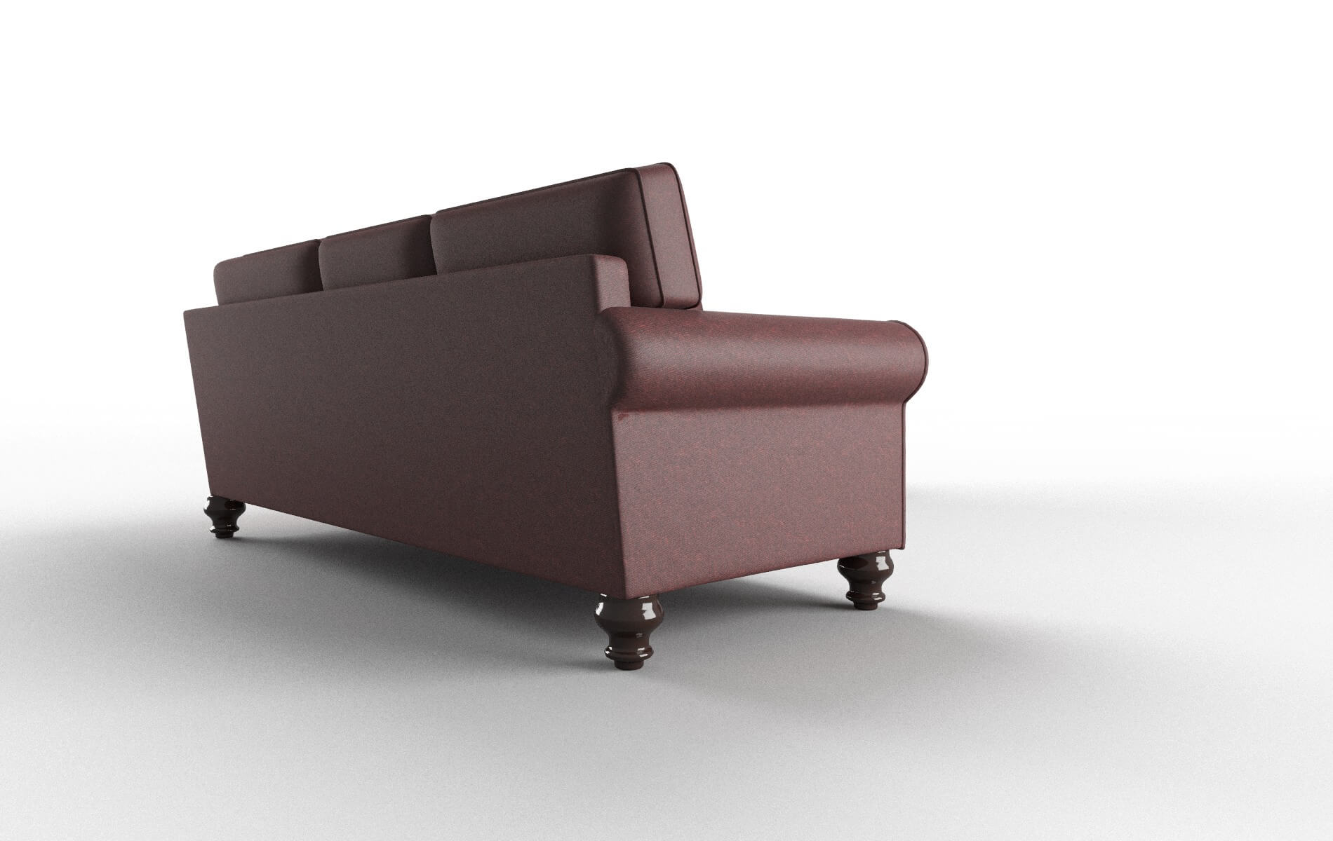 Farah Derby Berry Sectional espresso legs 3