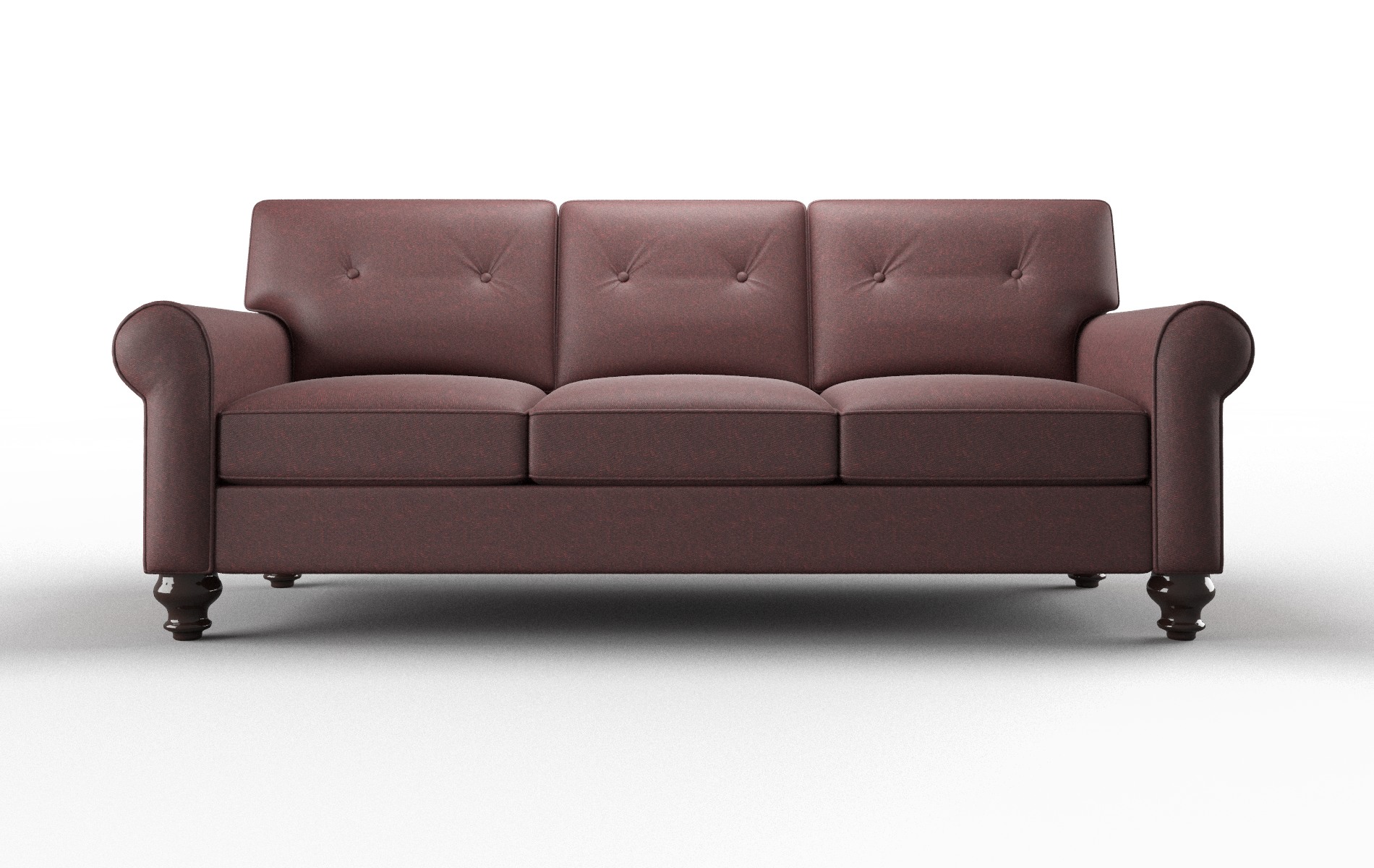 Farah Derby Berry Sofa espresso legs 1