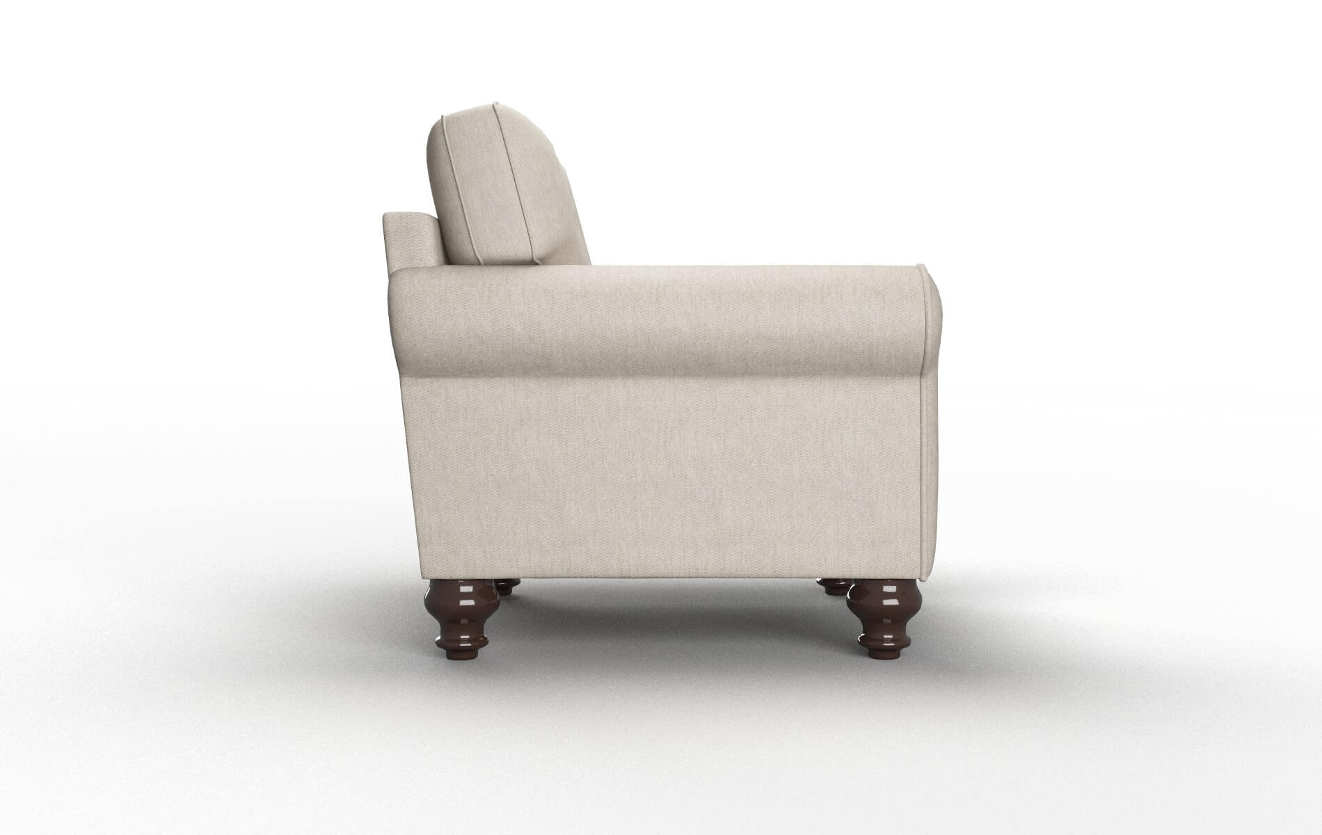 Farah Derby Linen Chair espresso legs 3