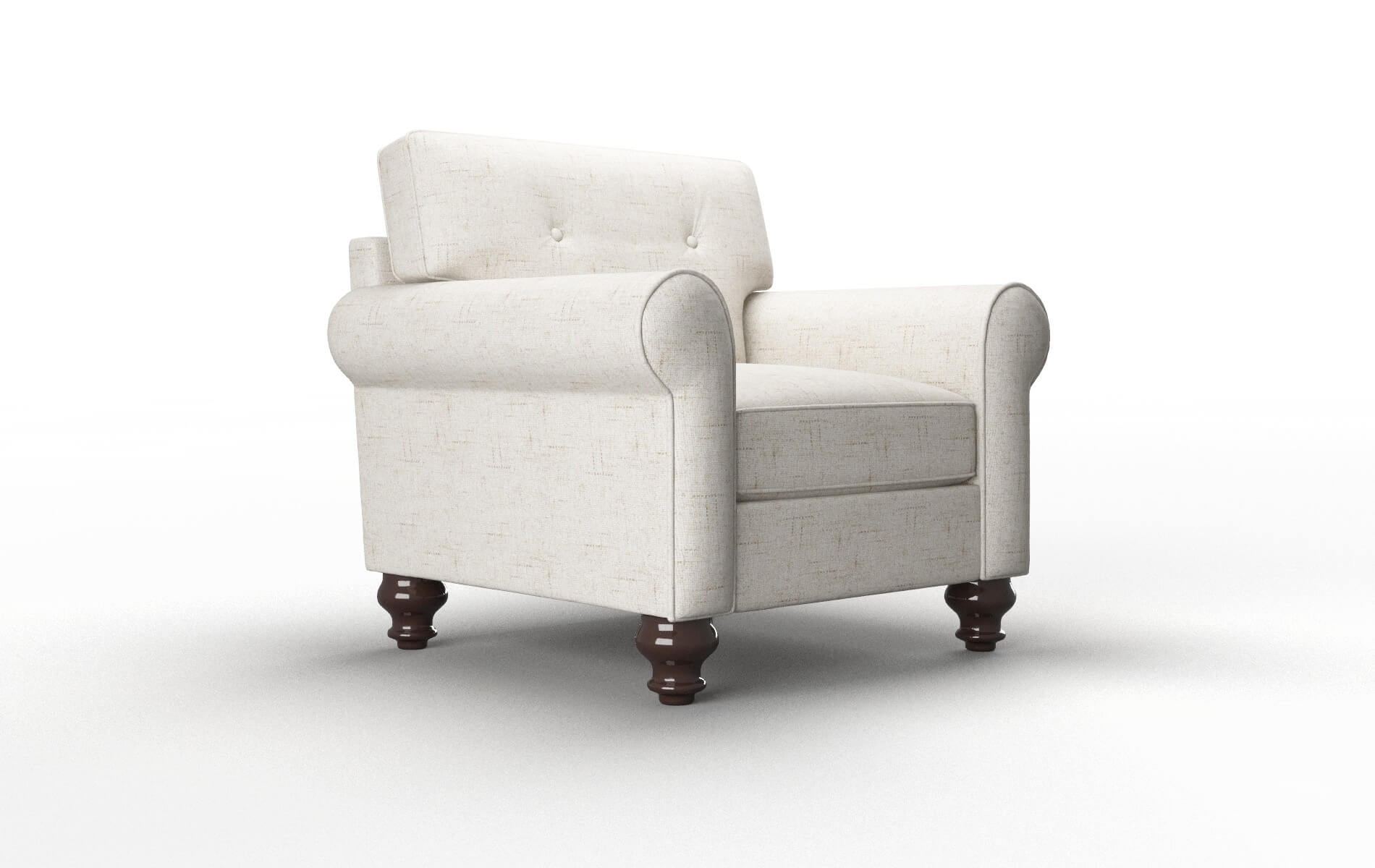 Farah Derby Taupe Chair espresso legs 2