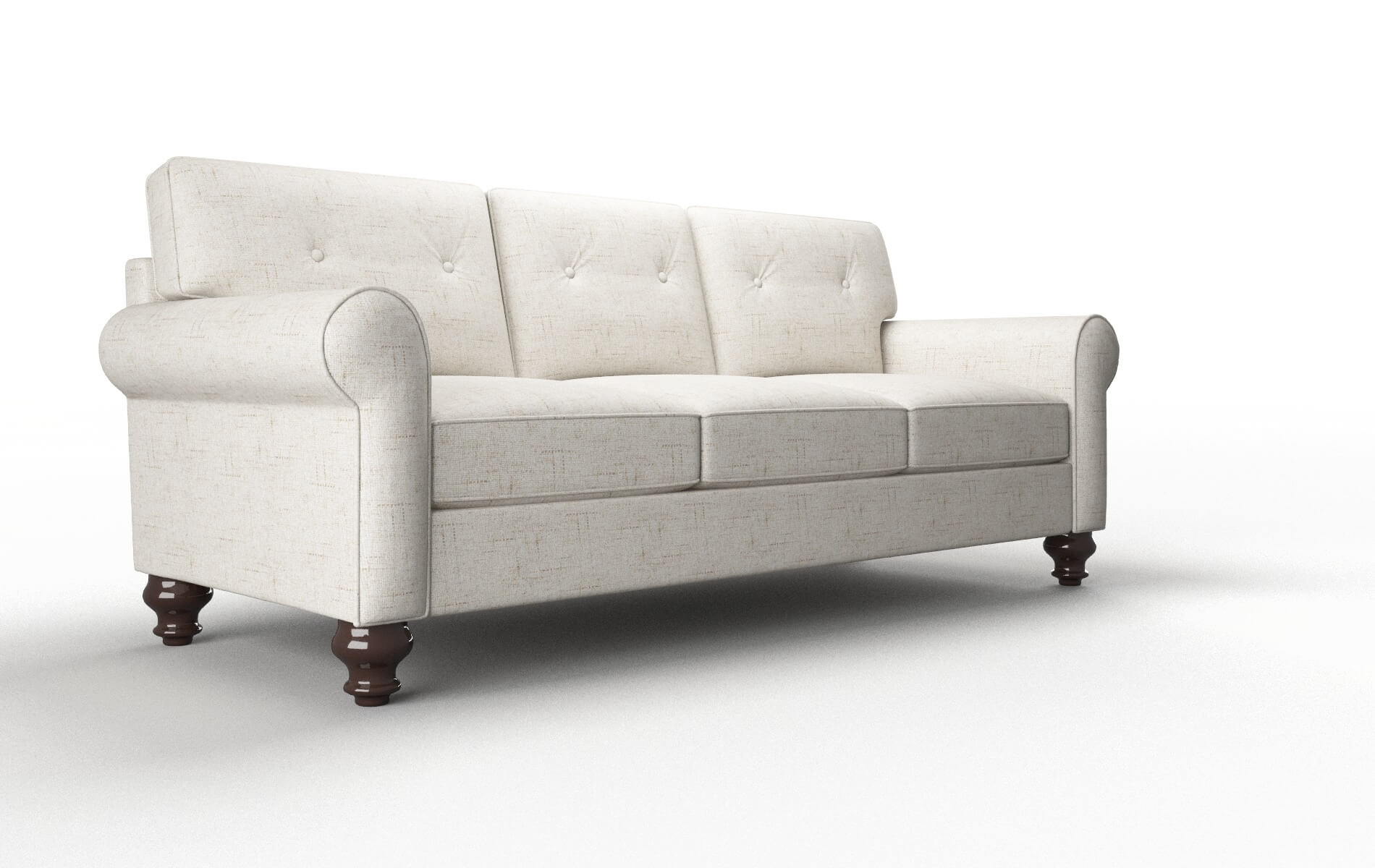 Farah Derby Taupe Sofa espresso legs 2