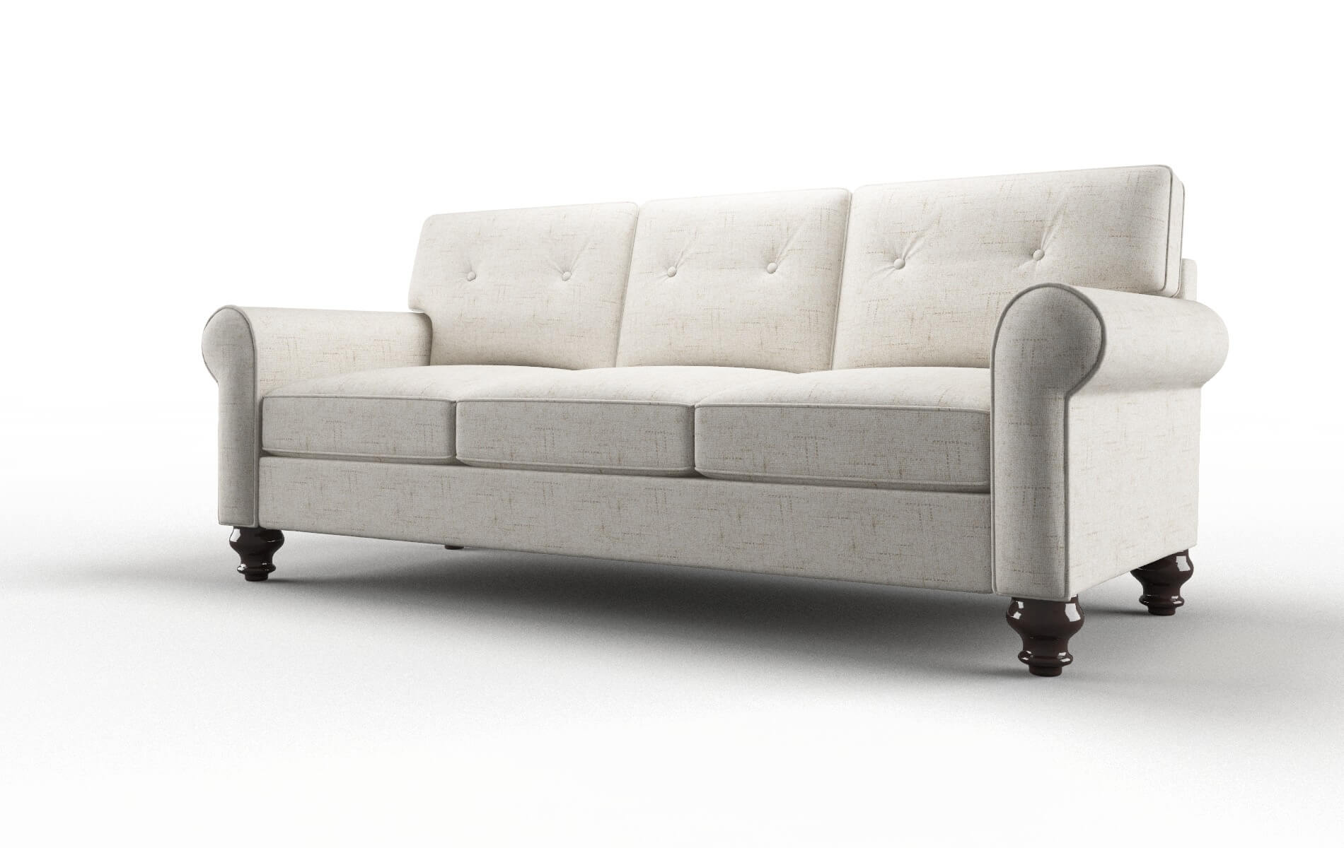 Farah Derby Taupe Sofa espresso legs 4