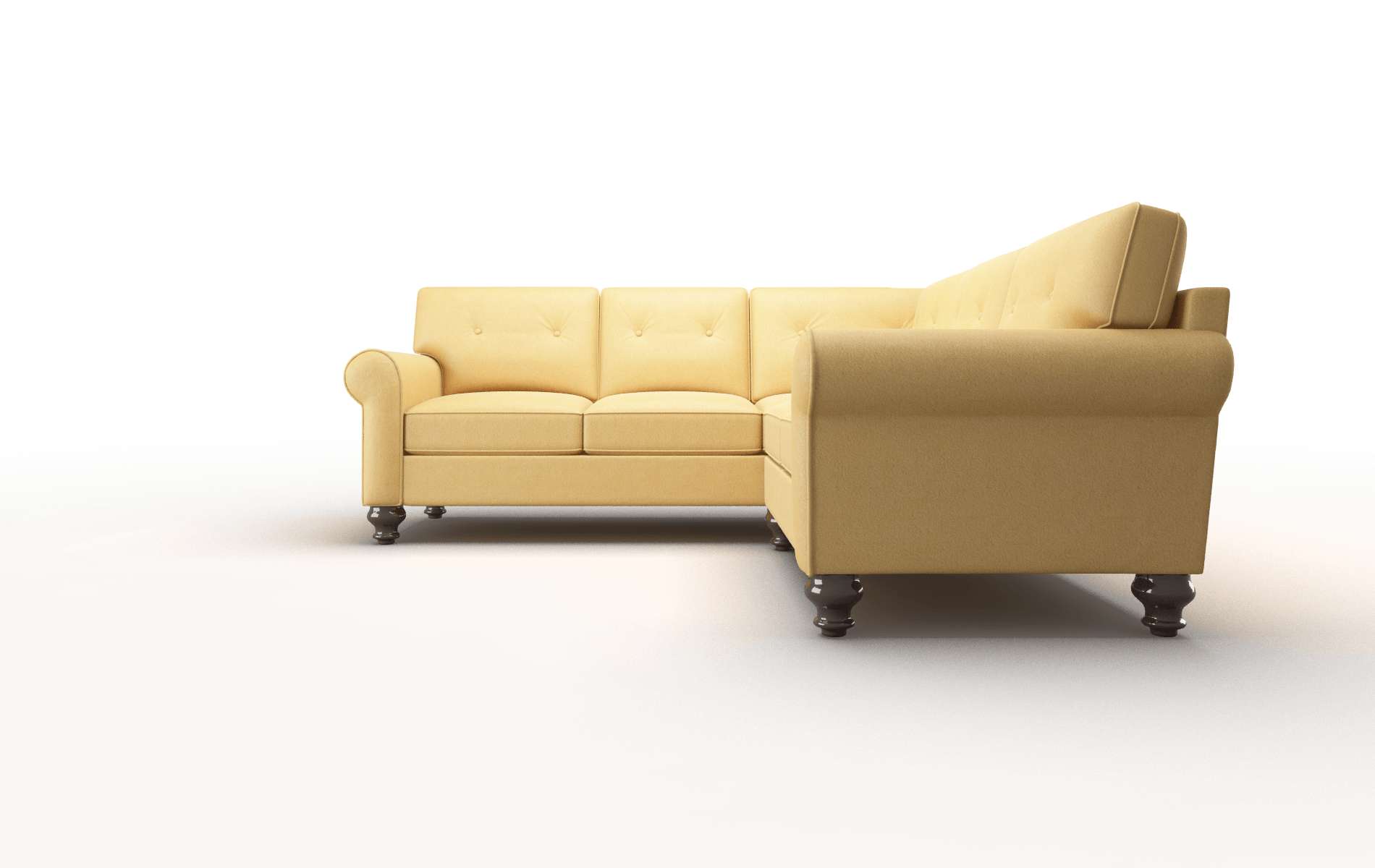 Farah Dream_d Sunflower Sectional espresso legs 5