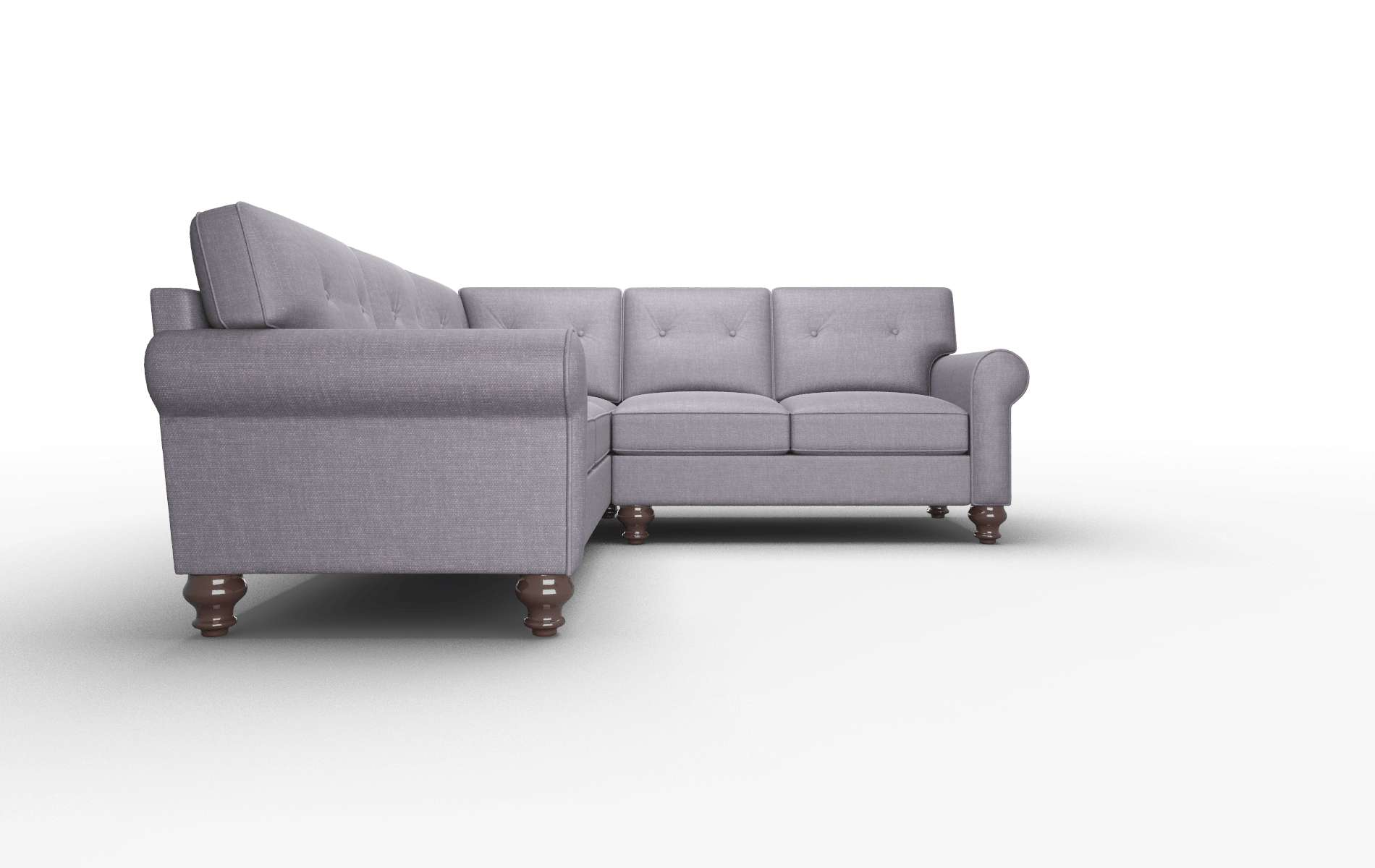 Farah Durham Ink Sectional espresso legs 2