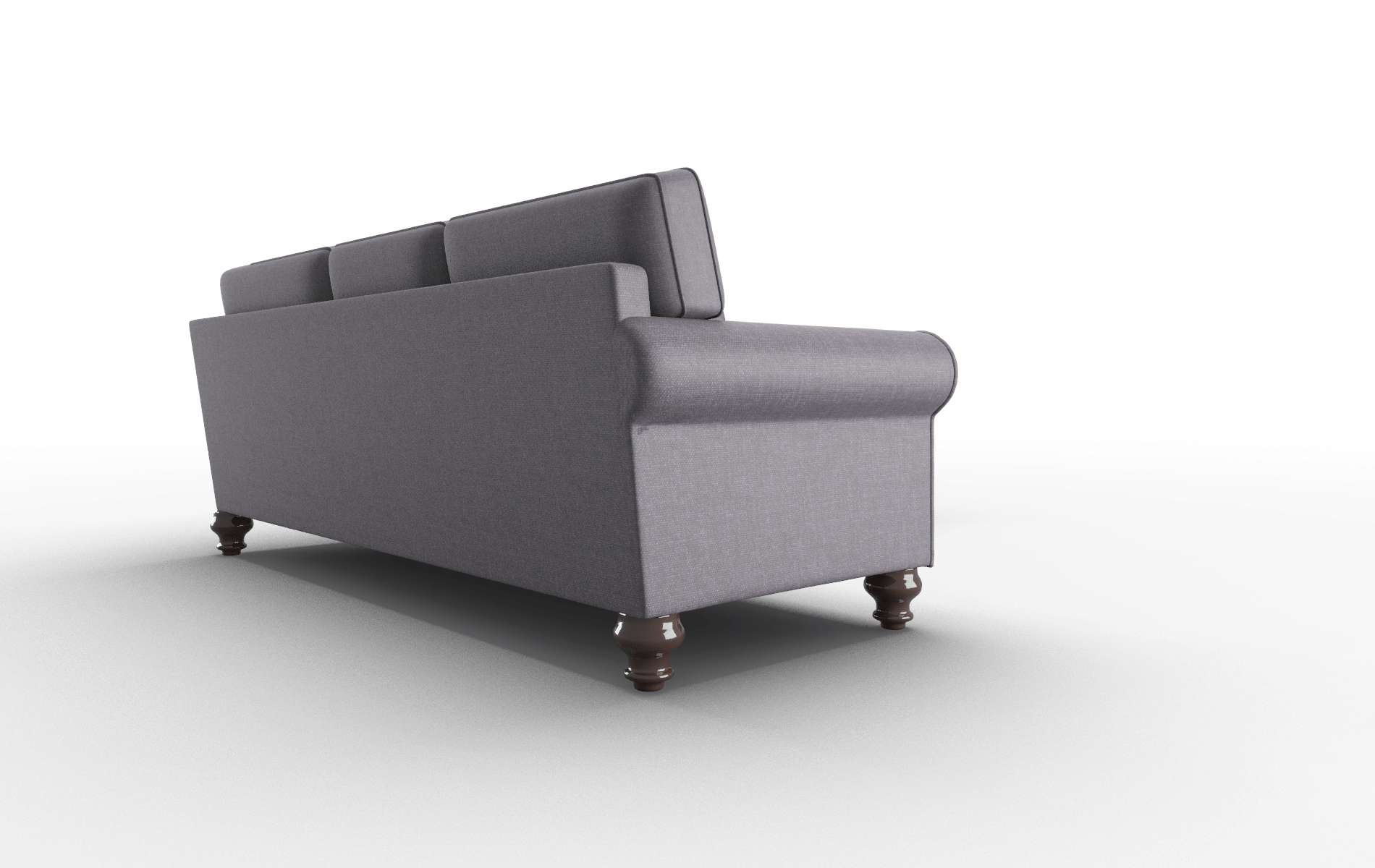 Farah Durham Ink Sectional espresso legs 3