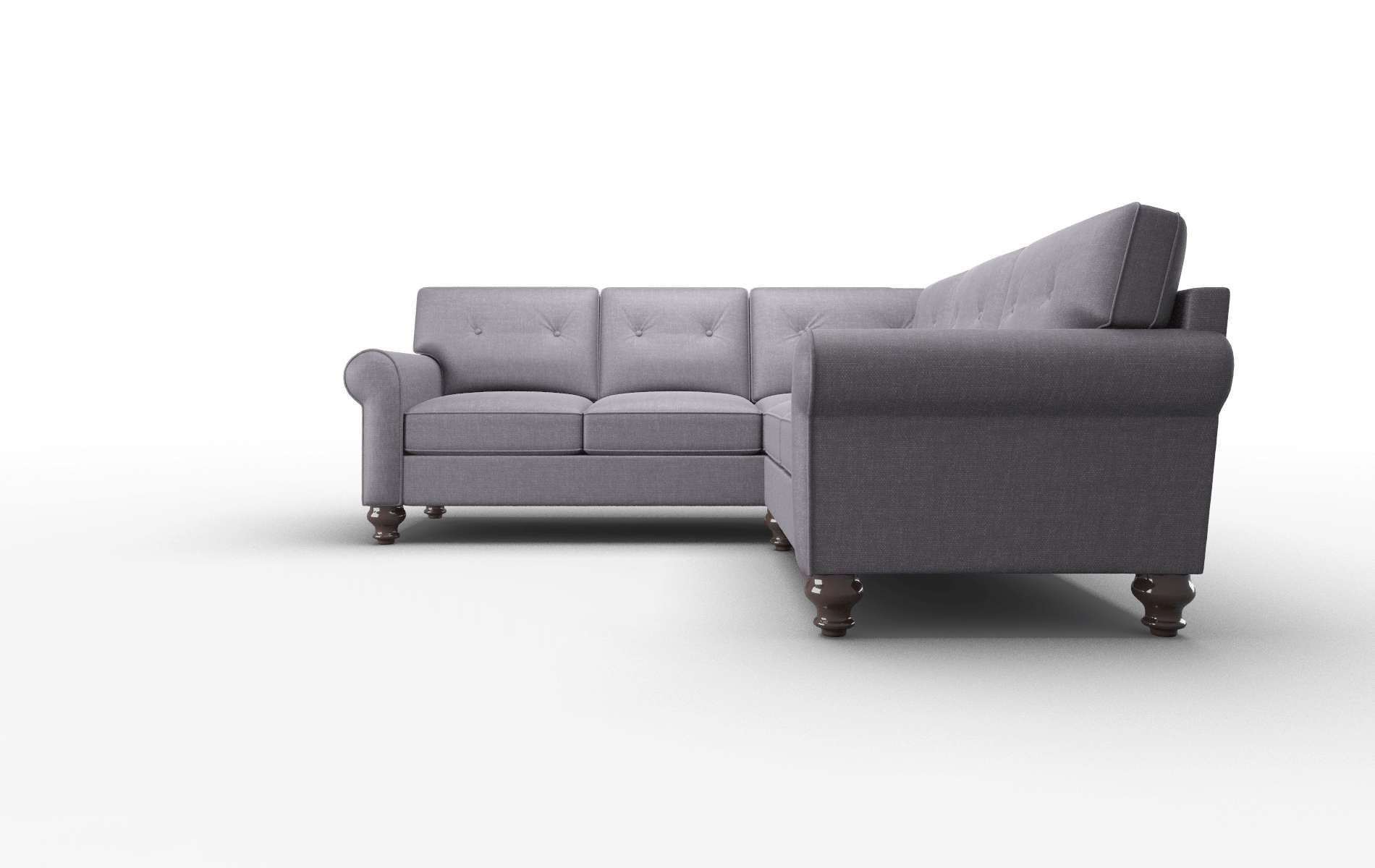 Farah Durham Ink Sectional espresso legs 5