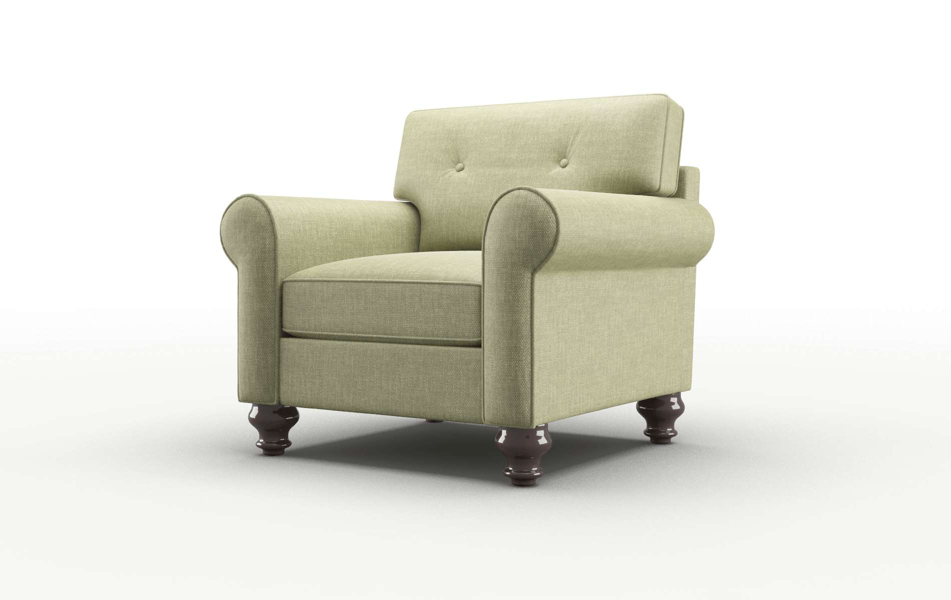 Farah Durham Lime Chair espresso legs 4