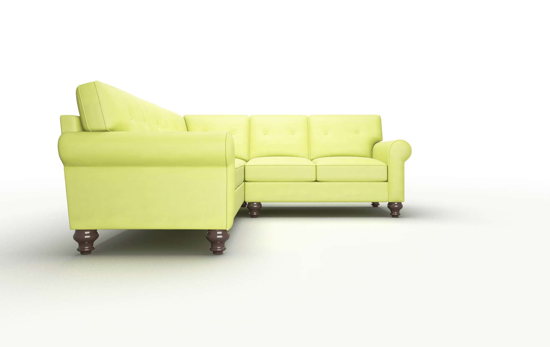 Farah Hathaway Apple Sectional espresso legs 2