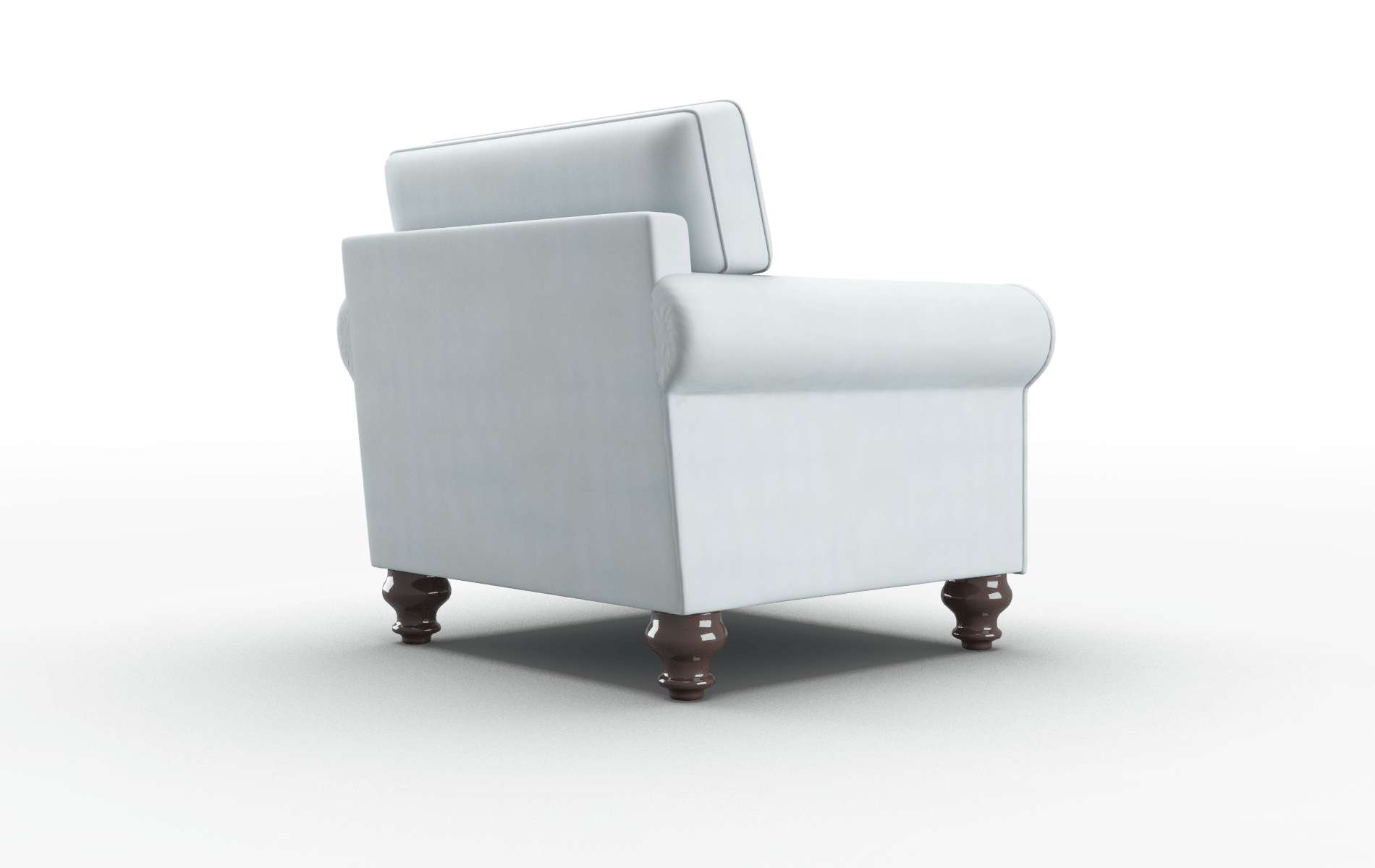 Farah Hathaway Aqua Chair espresso legs 5